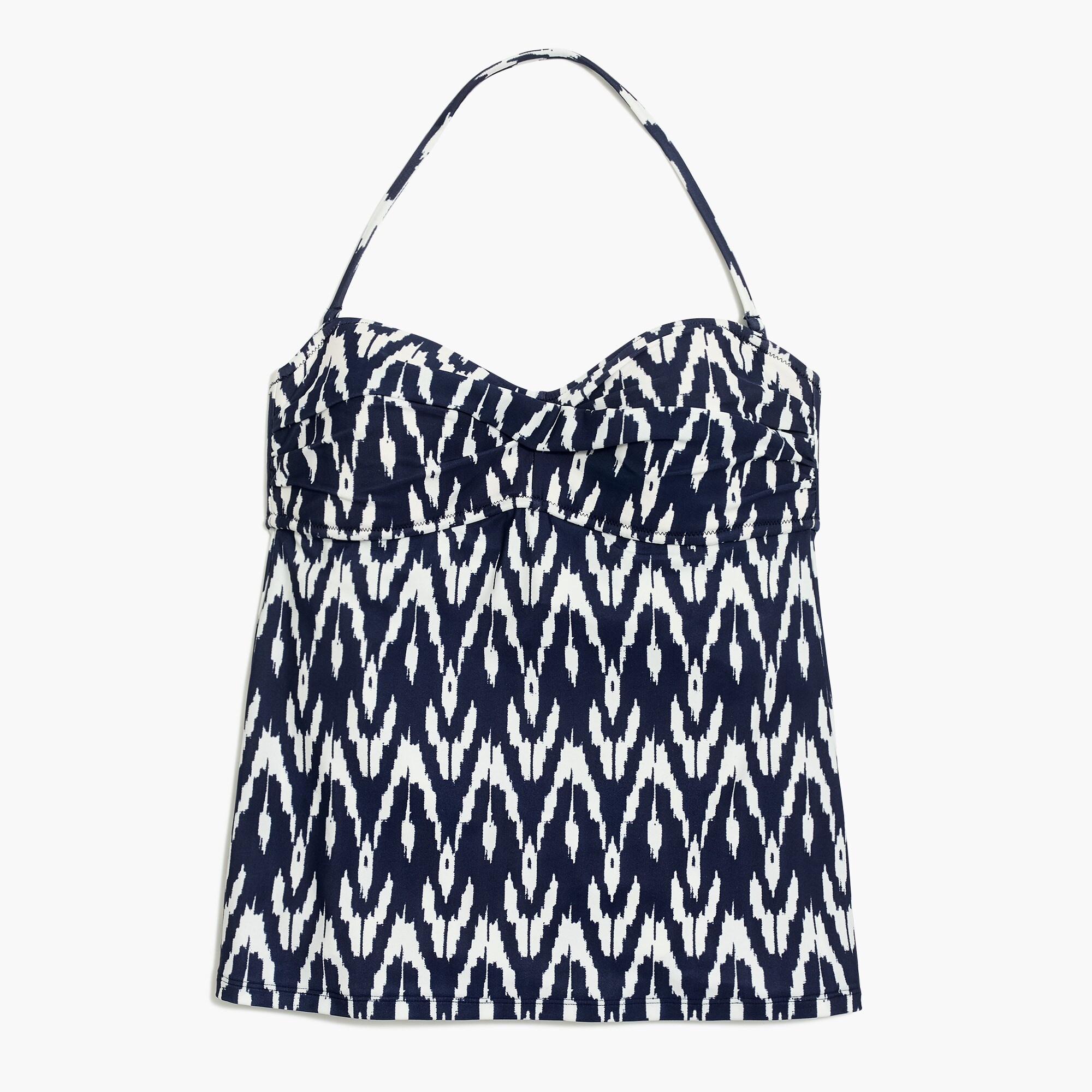 Printed twist-front tankini top