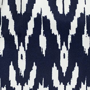 Printed twist-front tankini top INDIGO IVORY IKAT factory: printed twist-front tankini top for women
