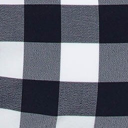 Woven gingham scoopneck bikini top RAY GINGHAM NAVY WHITE factory: woven gingham scoopneck bikini top for women