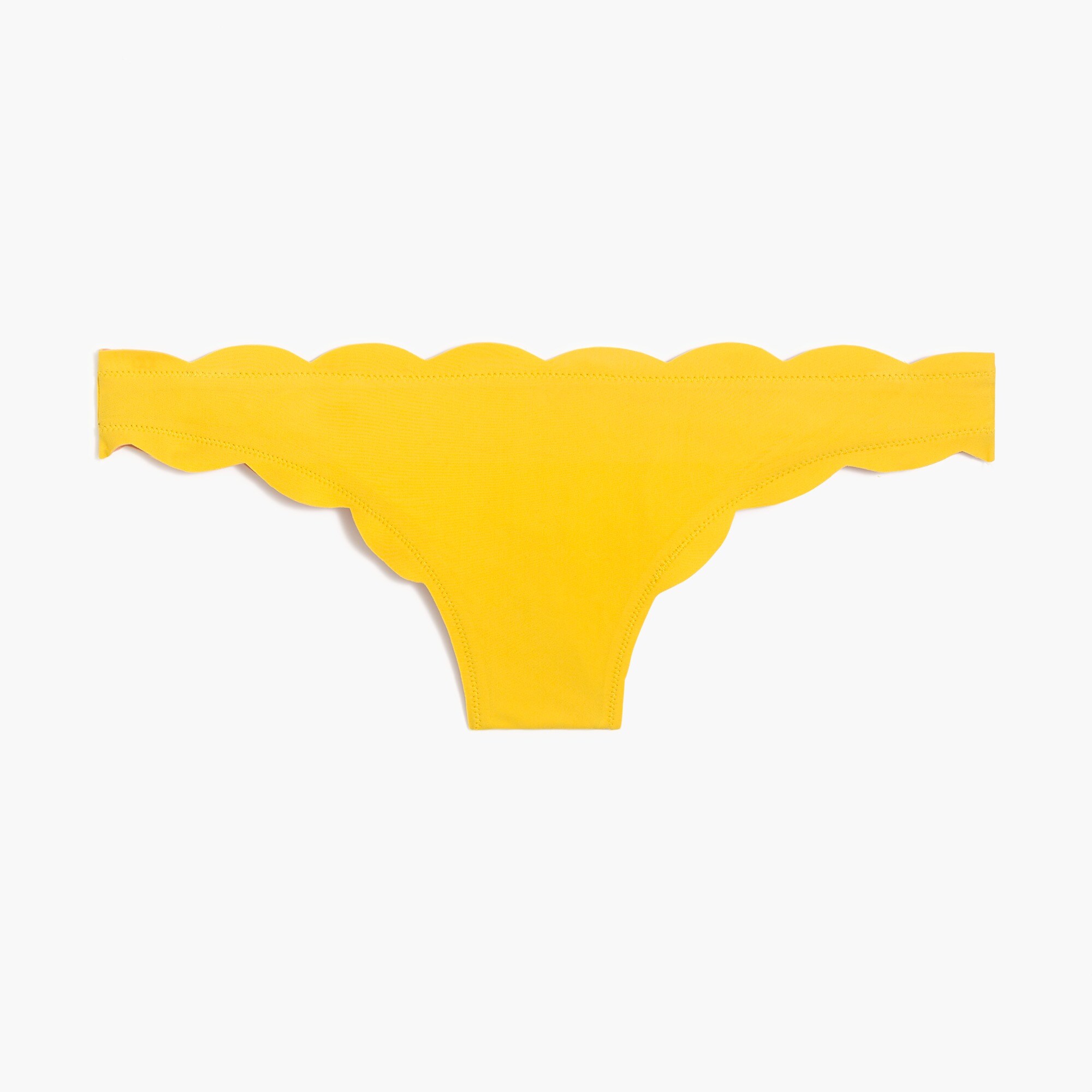 scalloped bikini bottom for women