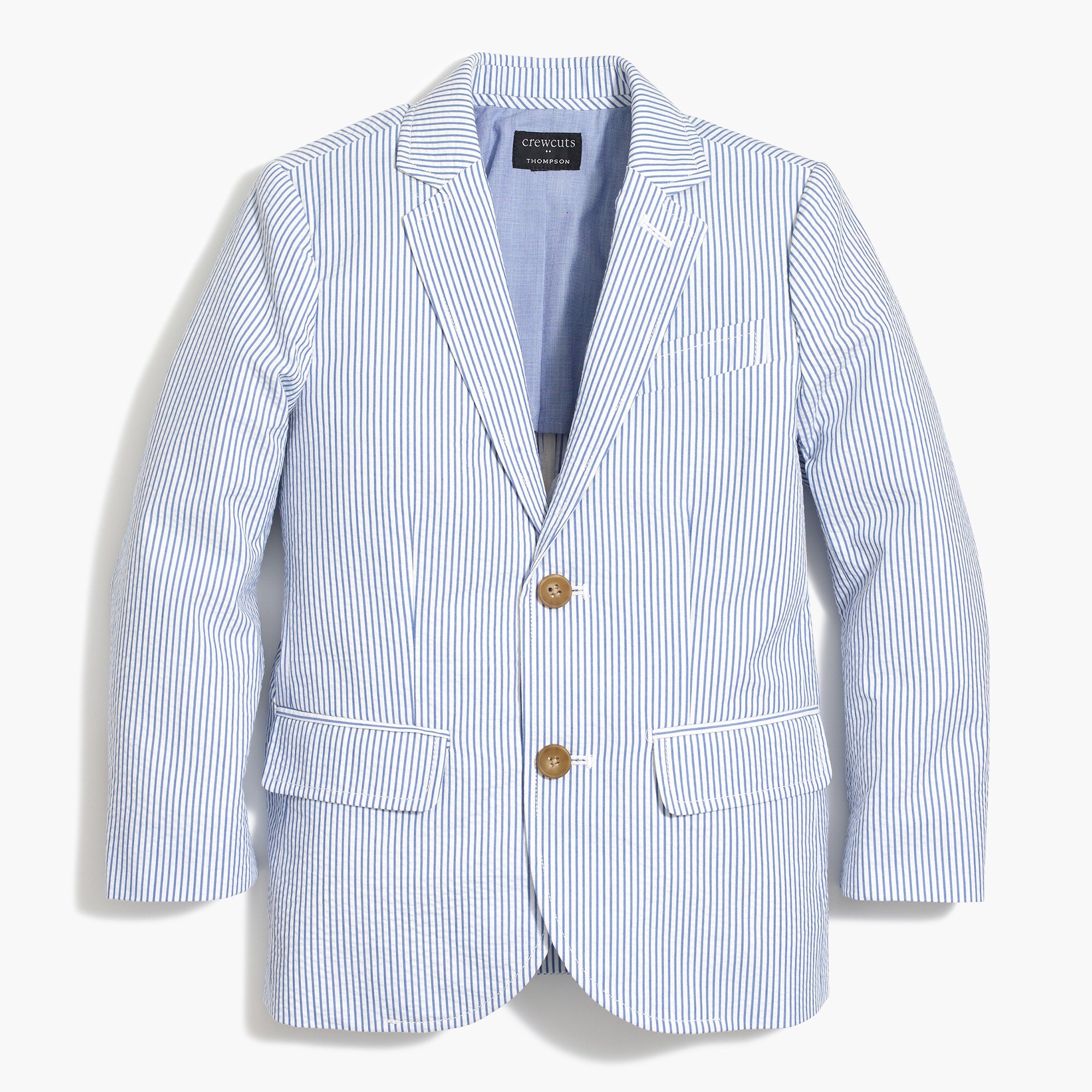 Boys' Thompson suit jacket in seersucker