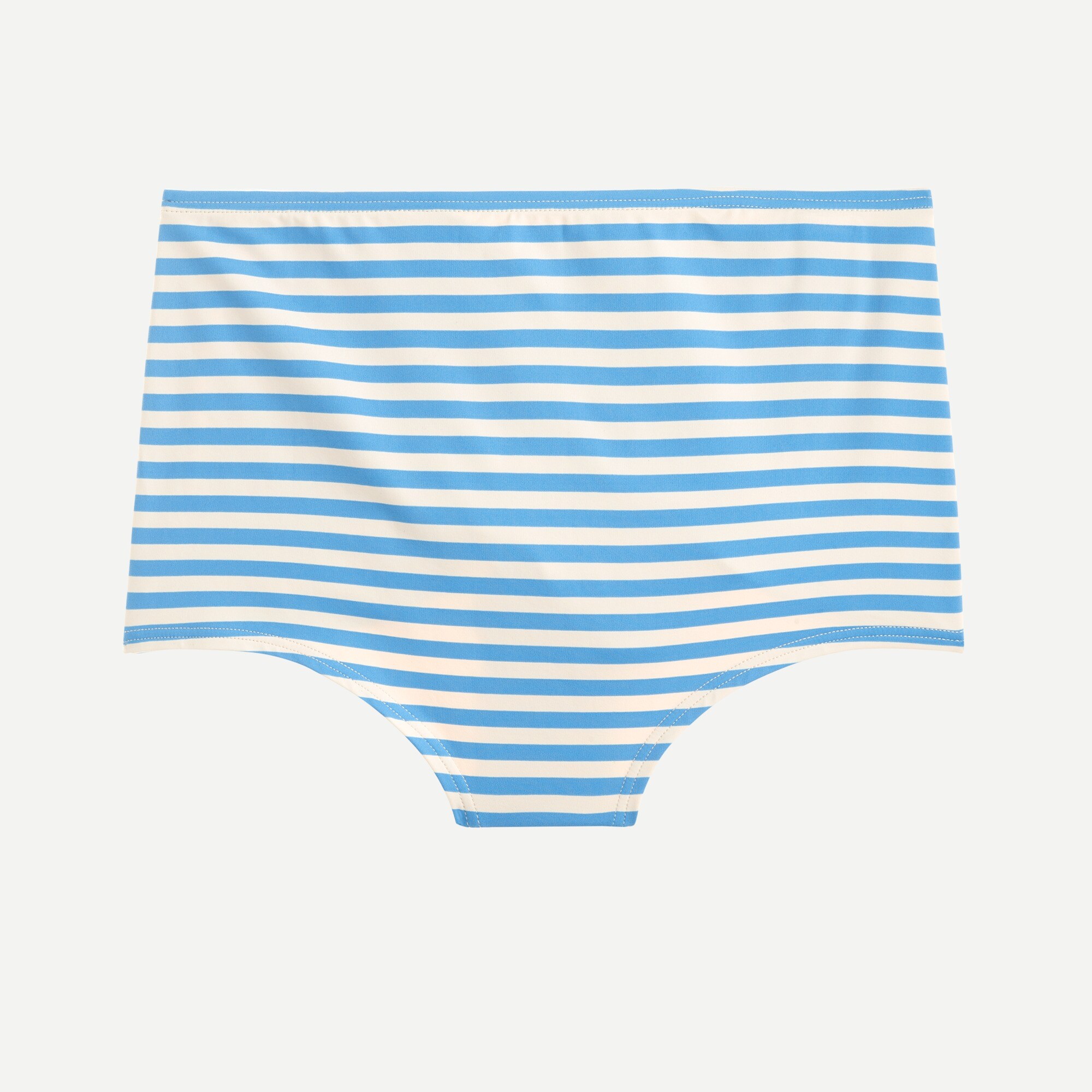 Seamless high-waisted bikini bottom in stripe