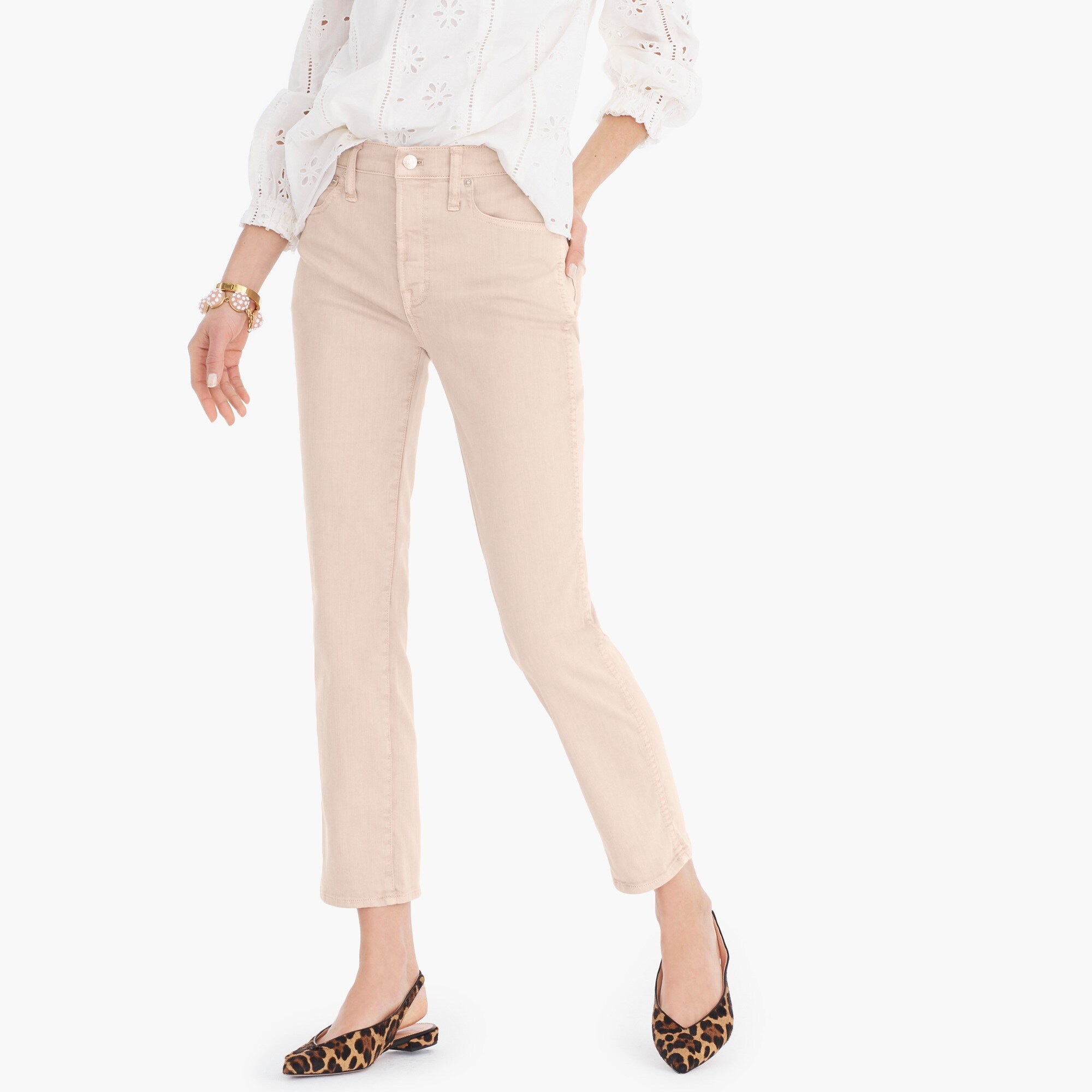 womens Vintage straight jean in garment-dyed denim