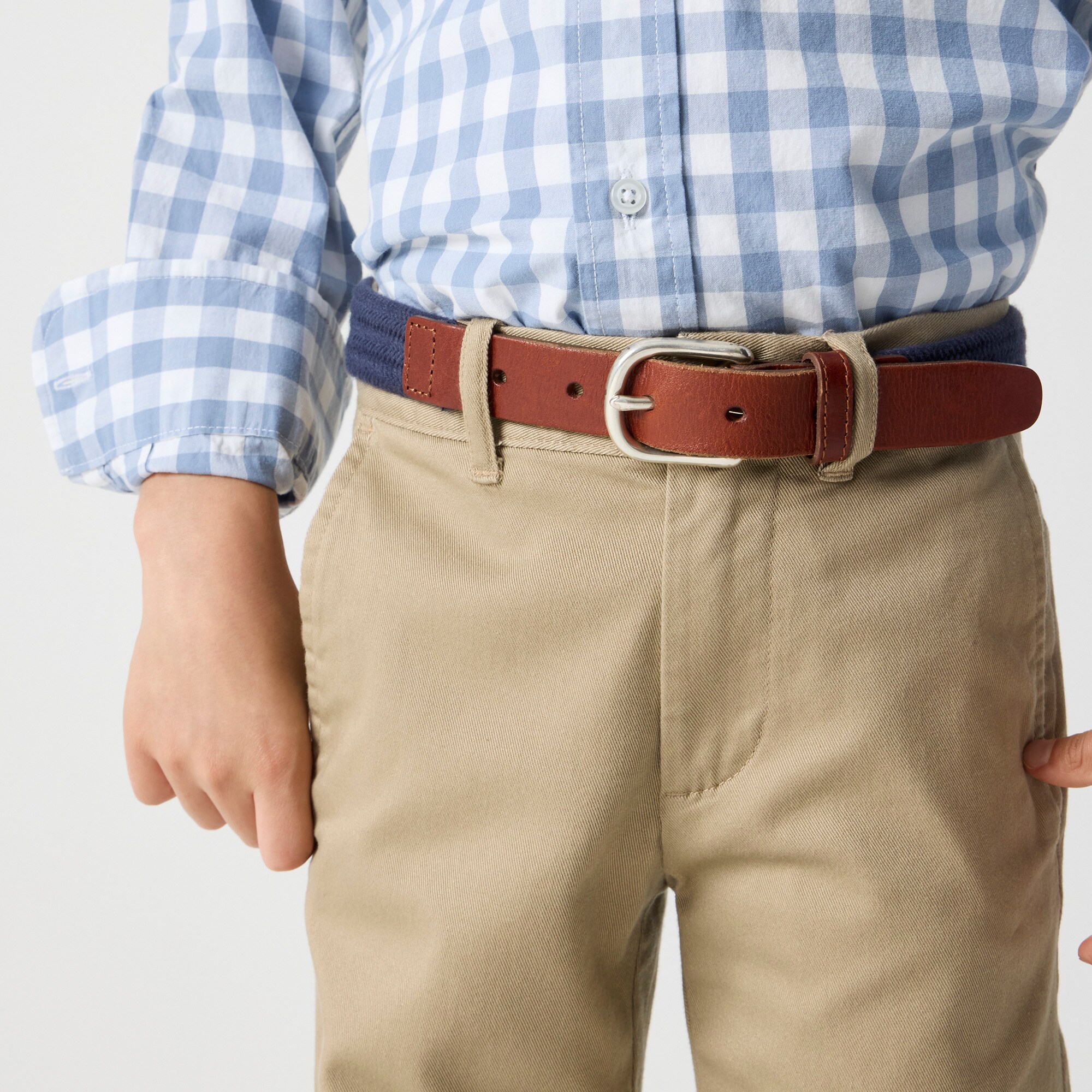 Boys' slim pant in flex chino