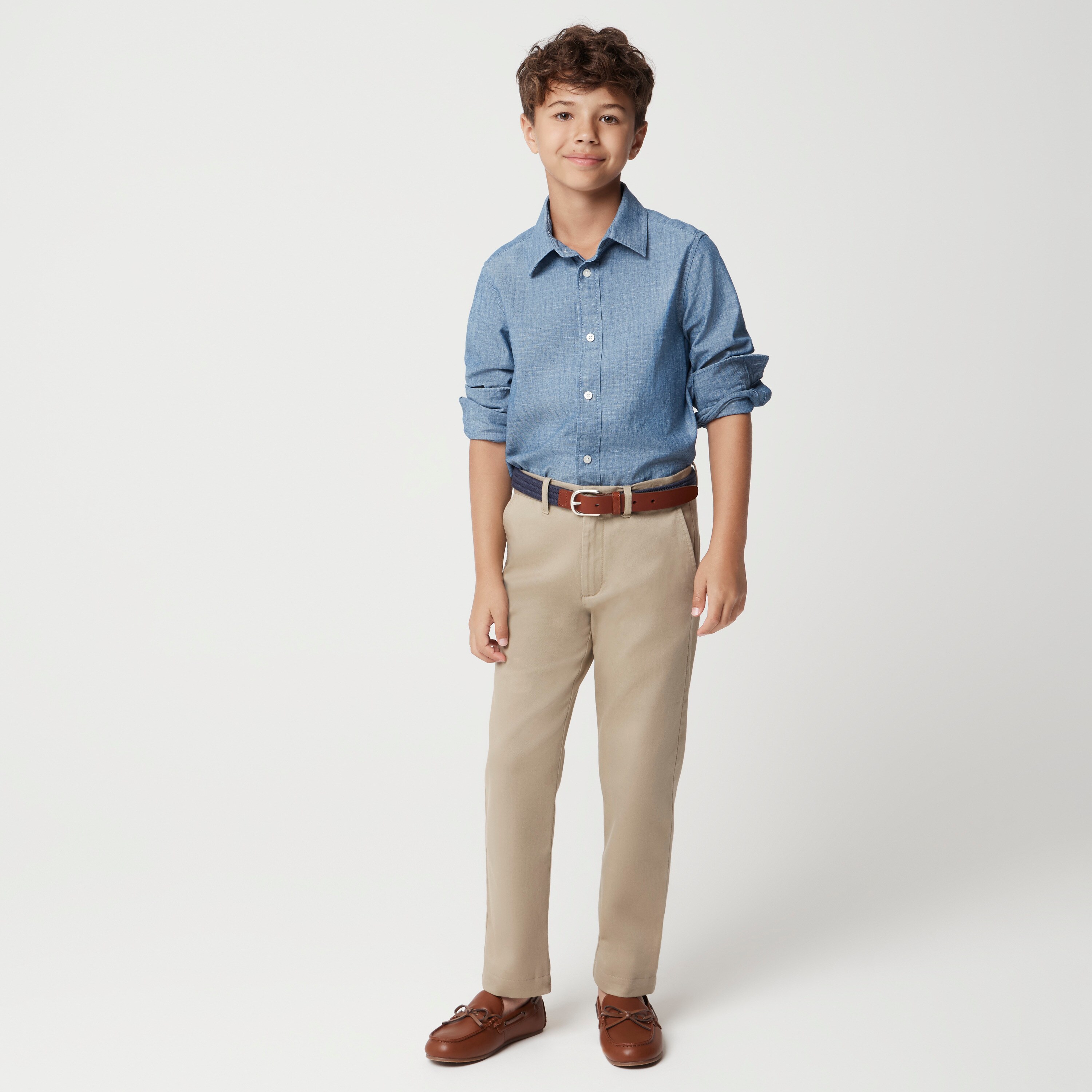 Boys' slim pant in flex chino