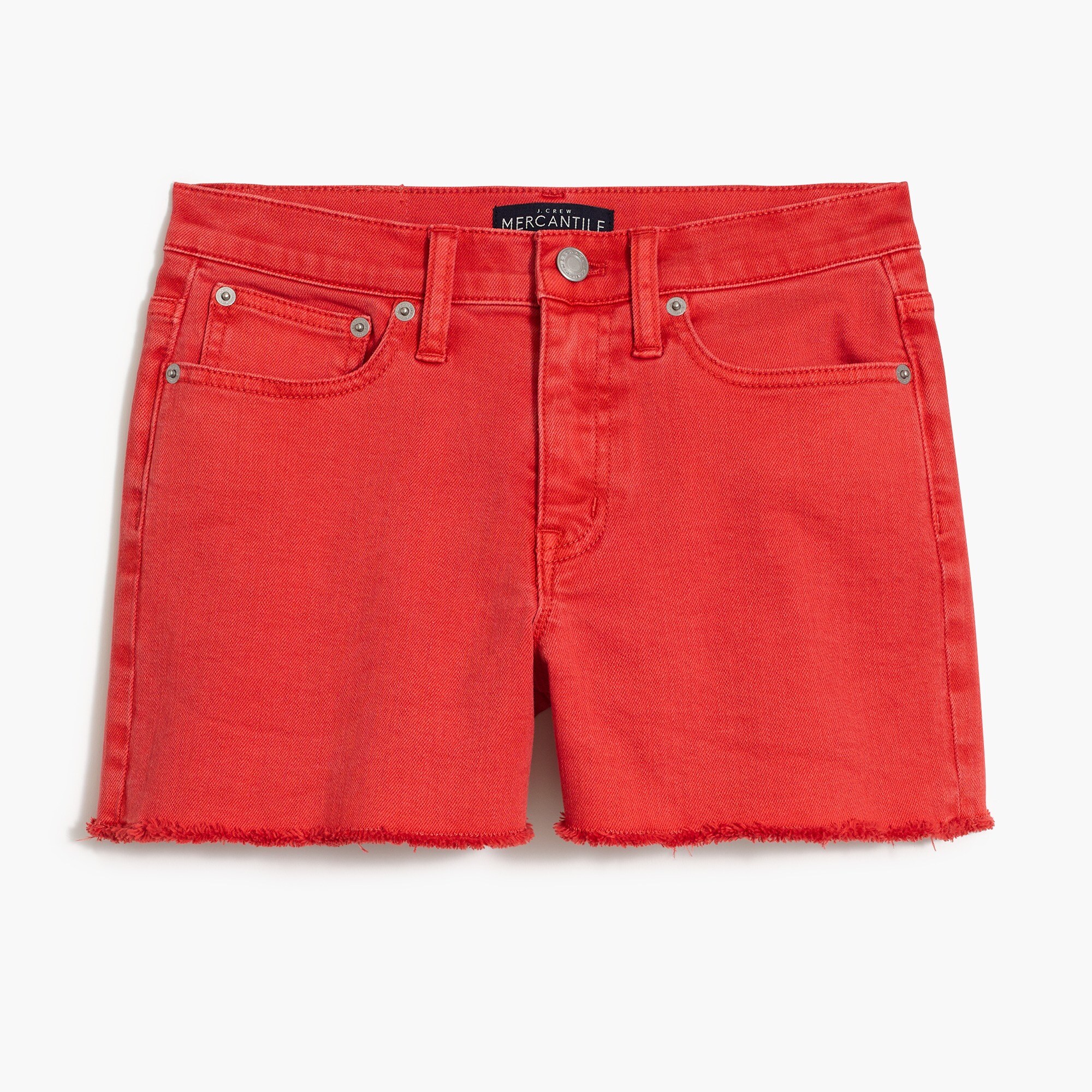Factory High rise Garment dyed Cutoff Boy Short For Women