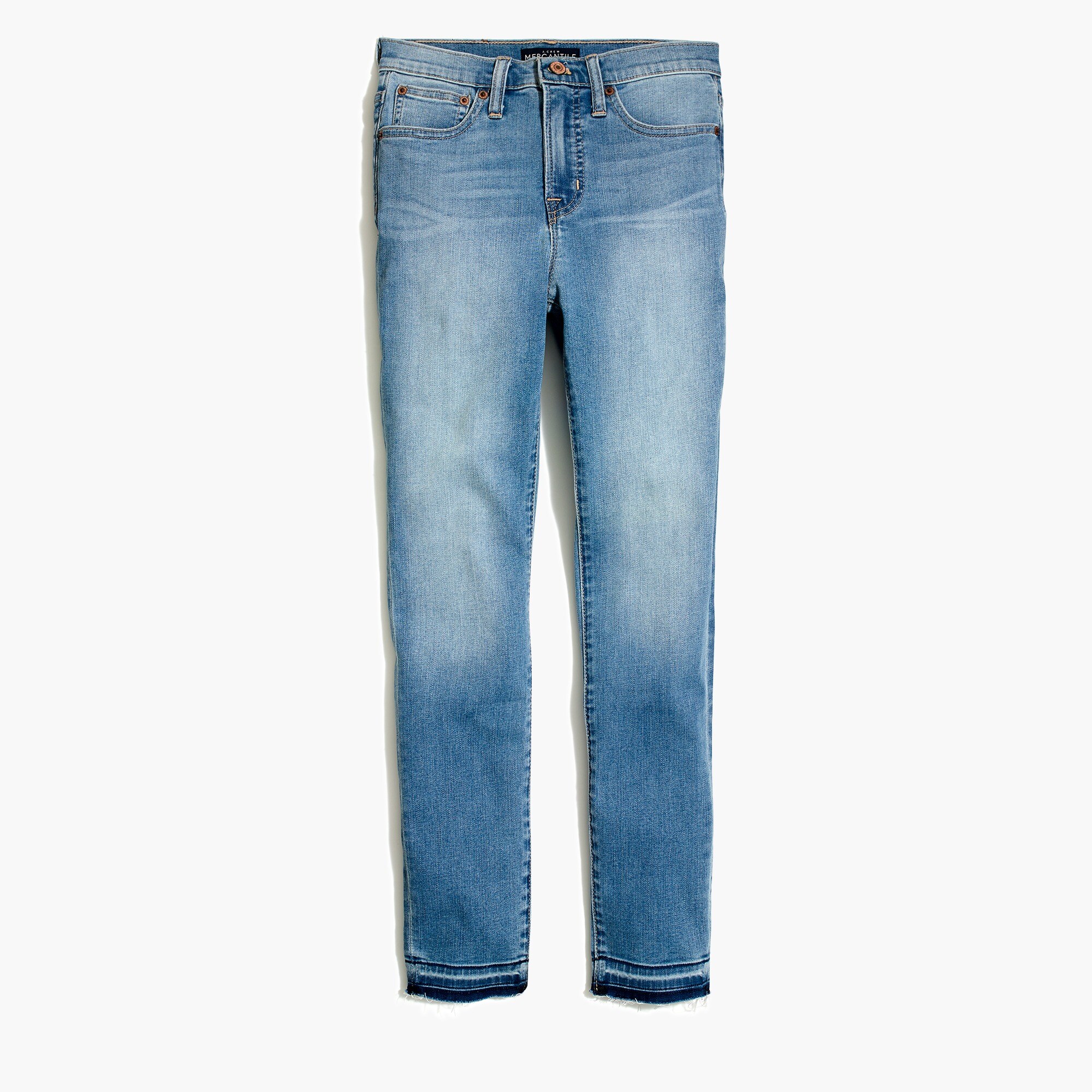 10" highest-rise skinny jean with let-down hem for women