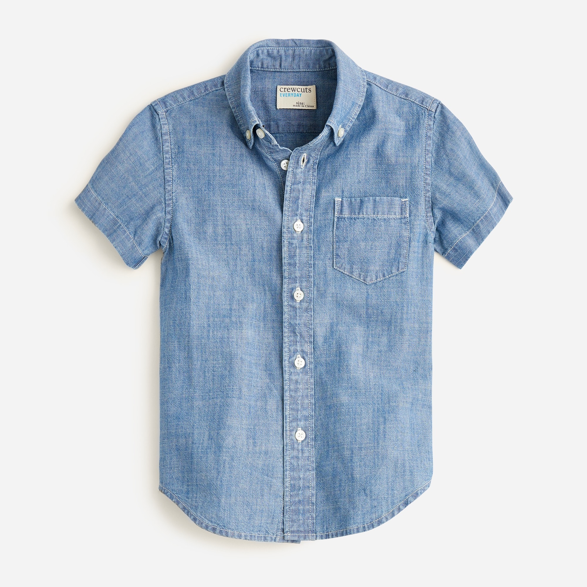 boys denim button up