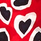Classic-fit boy shirt in silk heart print RED IVORY j.crew: classic-fit boy shirt in silk heart print for women