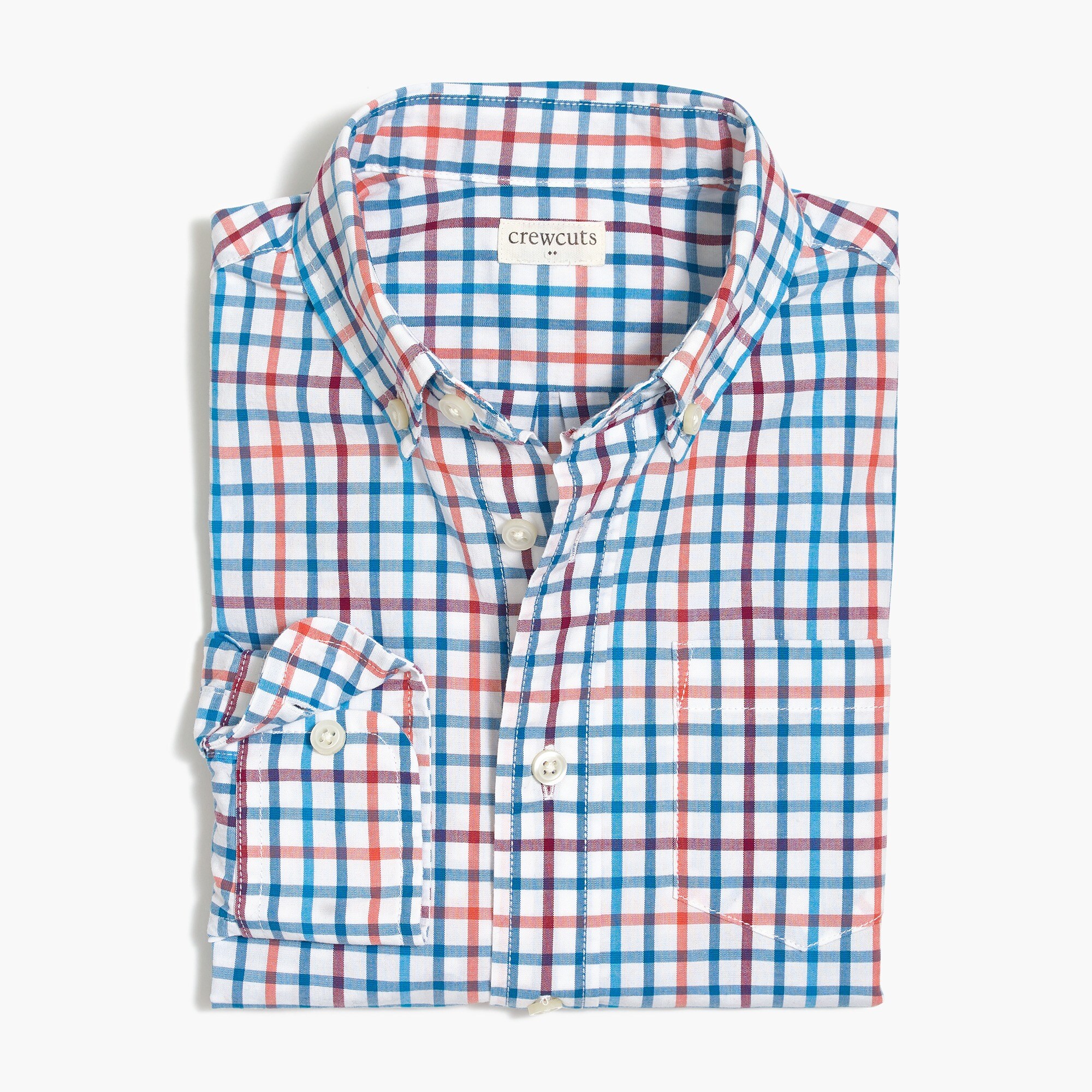 Boys' long-sleeve flex washed shirt