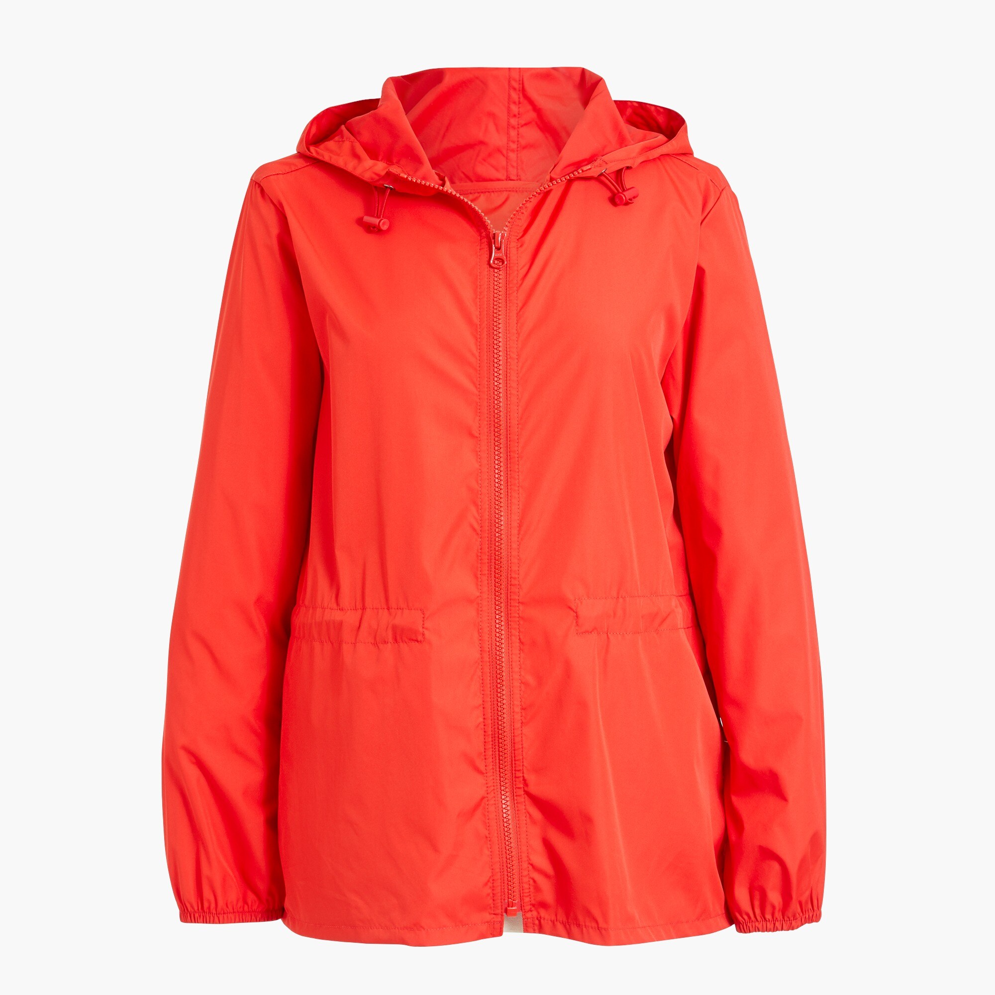Packable rain jacket