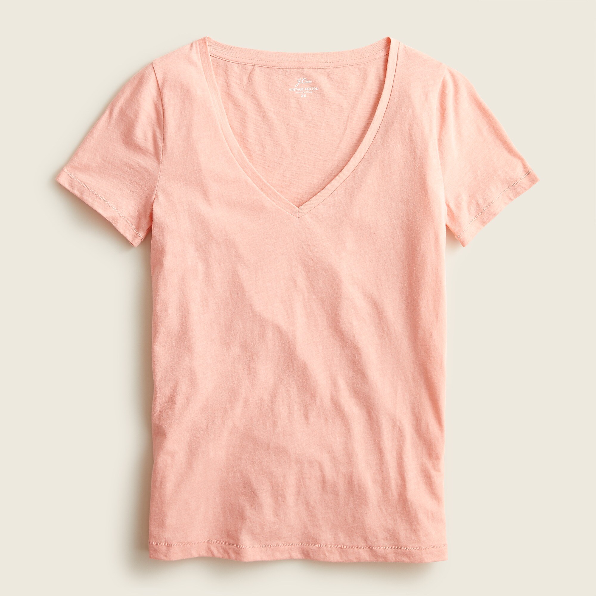 Vintage cotton V-neck T-shirt