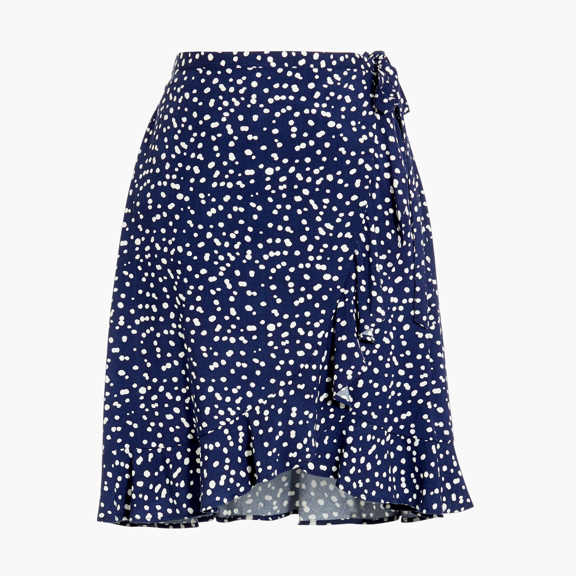 faux-wrap mini skirt for women