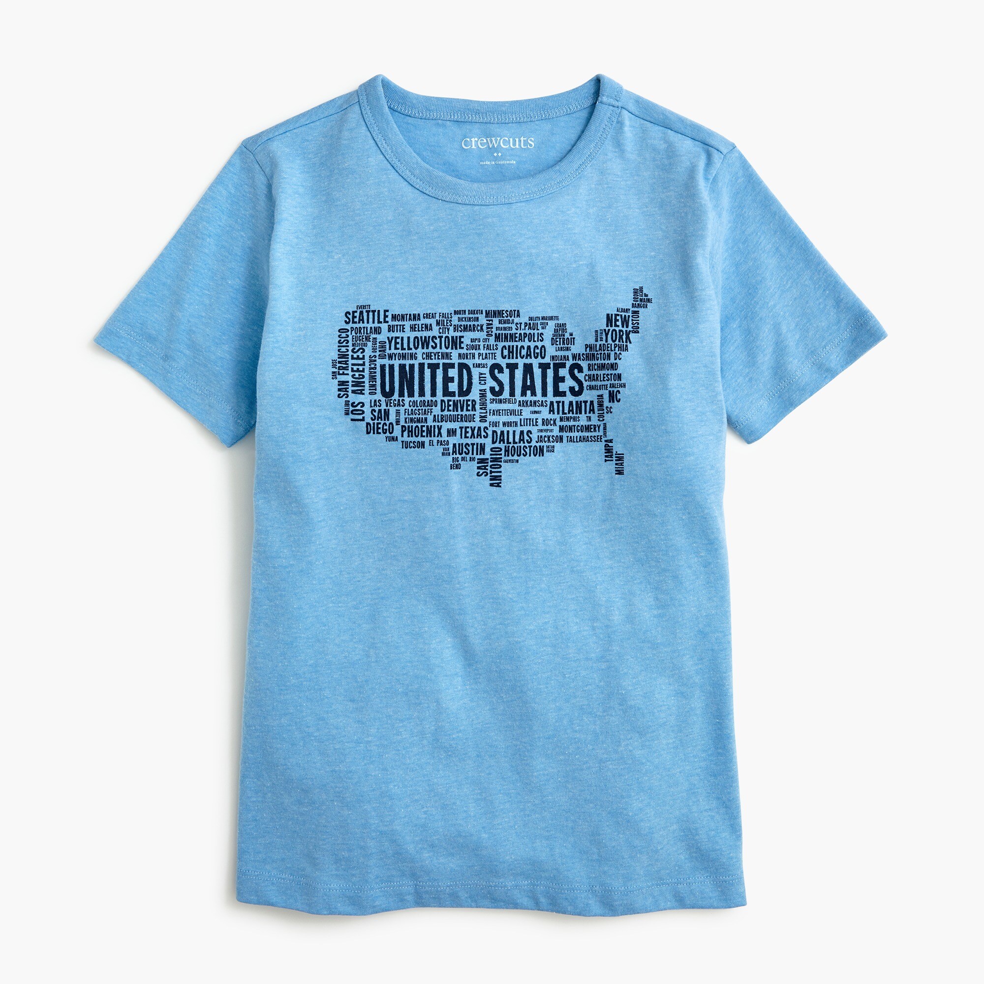 boys' u.s. map graphic tee for boys