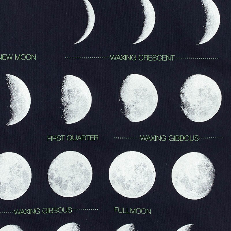 Boys' glow-in-the-dark moon graphic tee GITD MOONS NAVY factory: boys' glow-in-the-dark moon graphic tee for boys