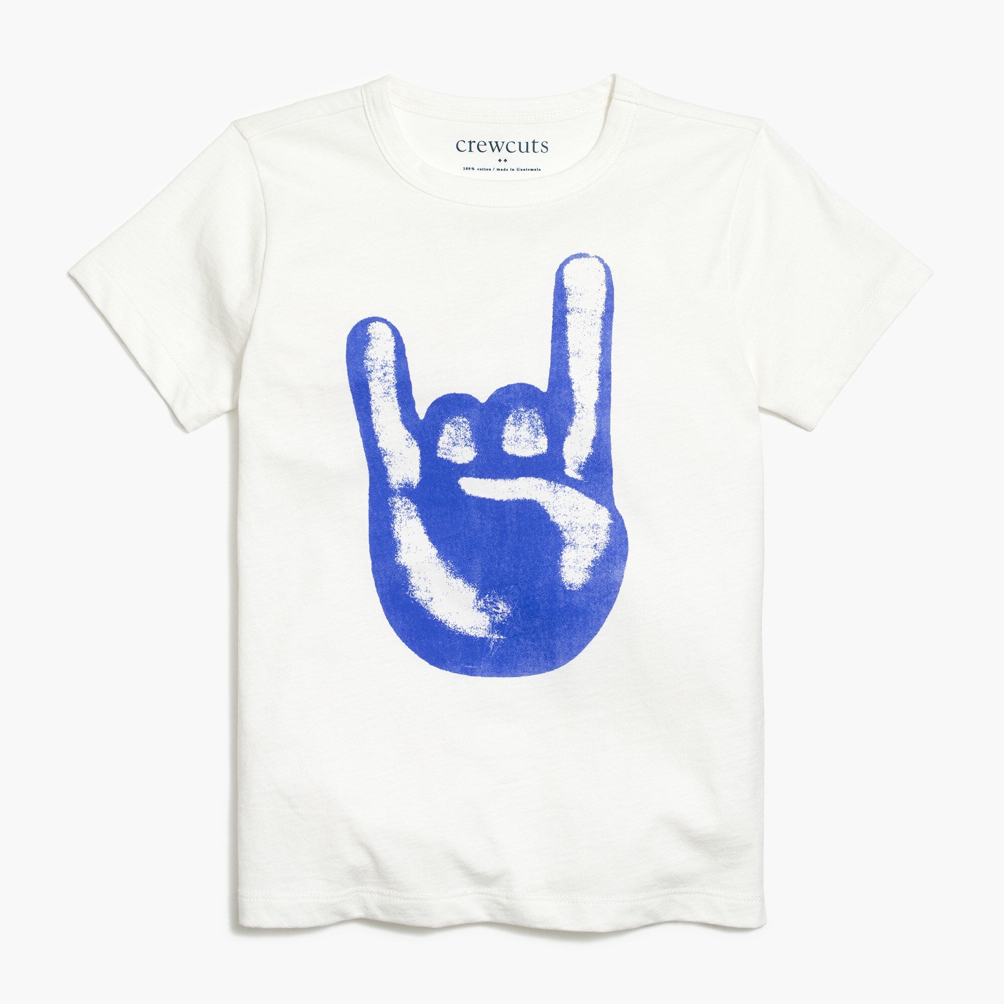 Boys' "rock on" graphic tee