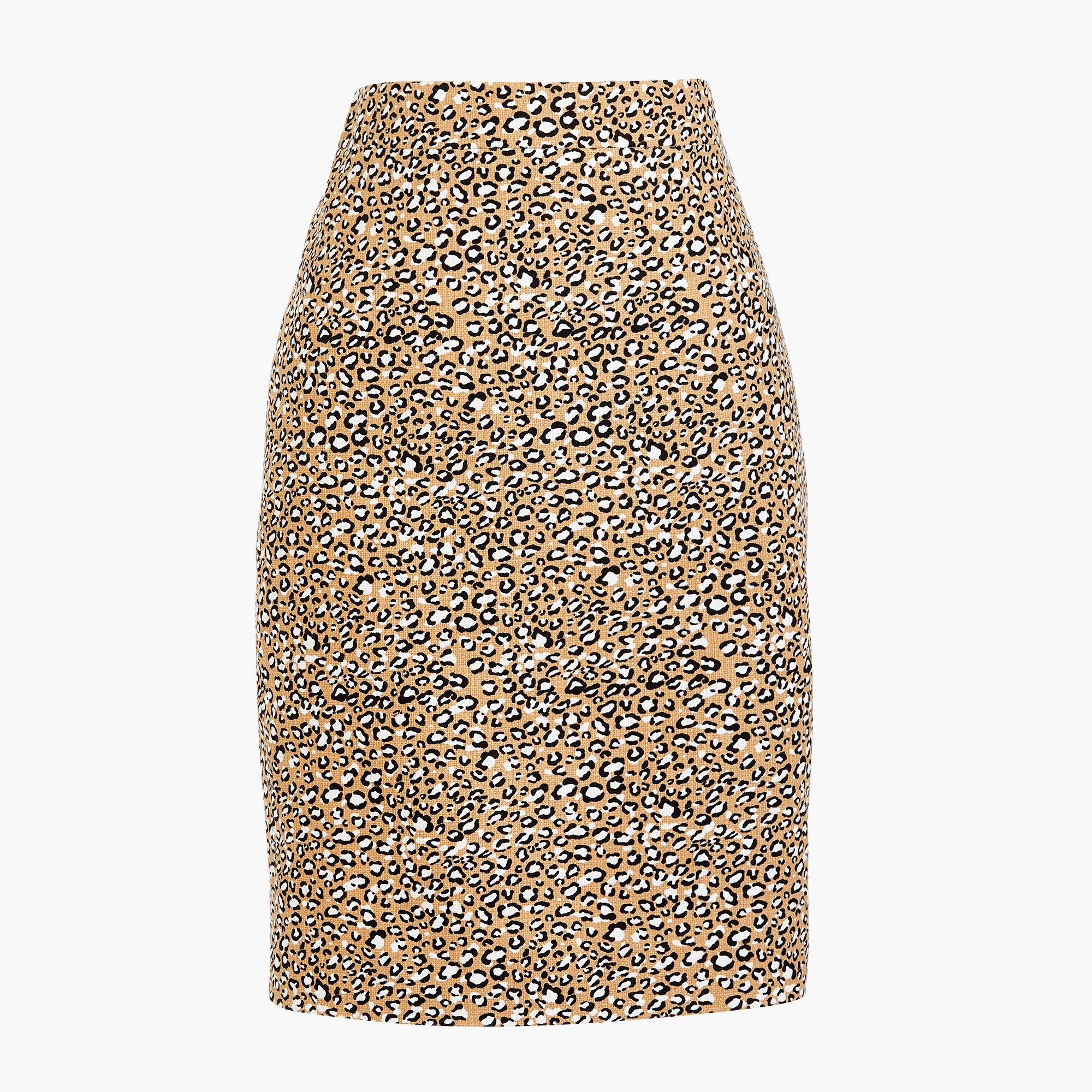 Printed pencil skirt in basketweave
