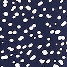 V-neck jumpsuit SPLATTER DOT NAVY SALT factory: v-neck jumpsuit for women