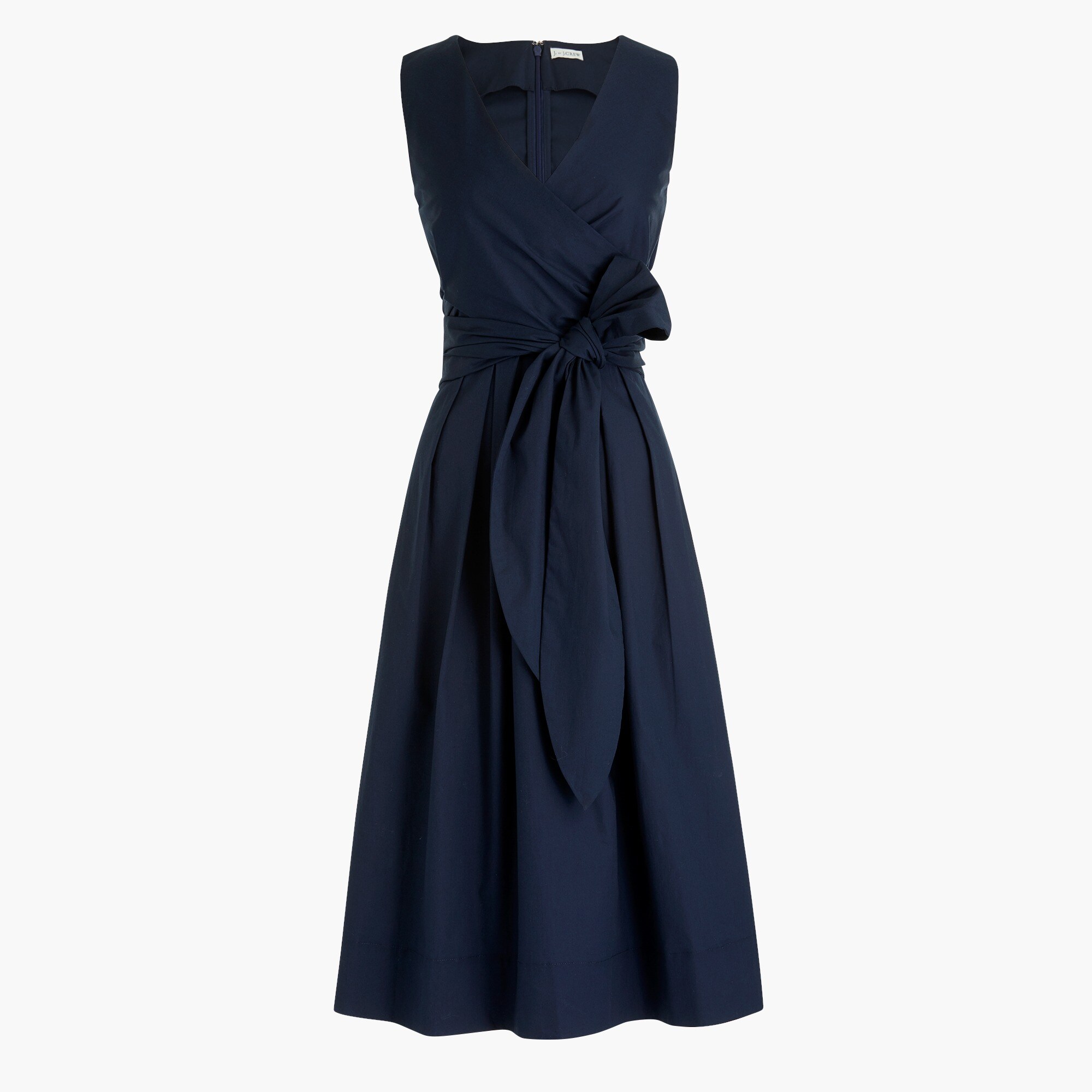 Wrap-top shirt-dress in organic cotton