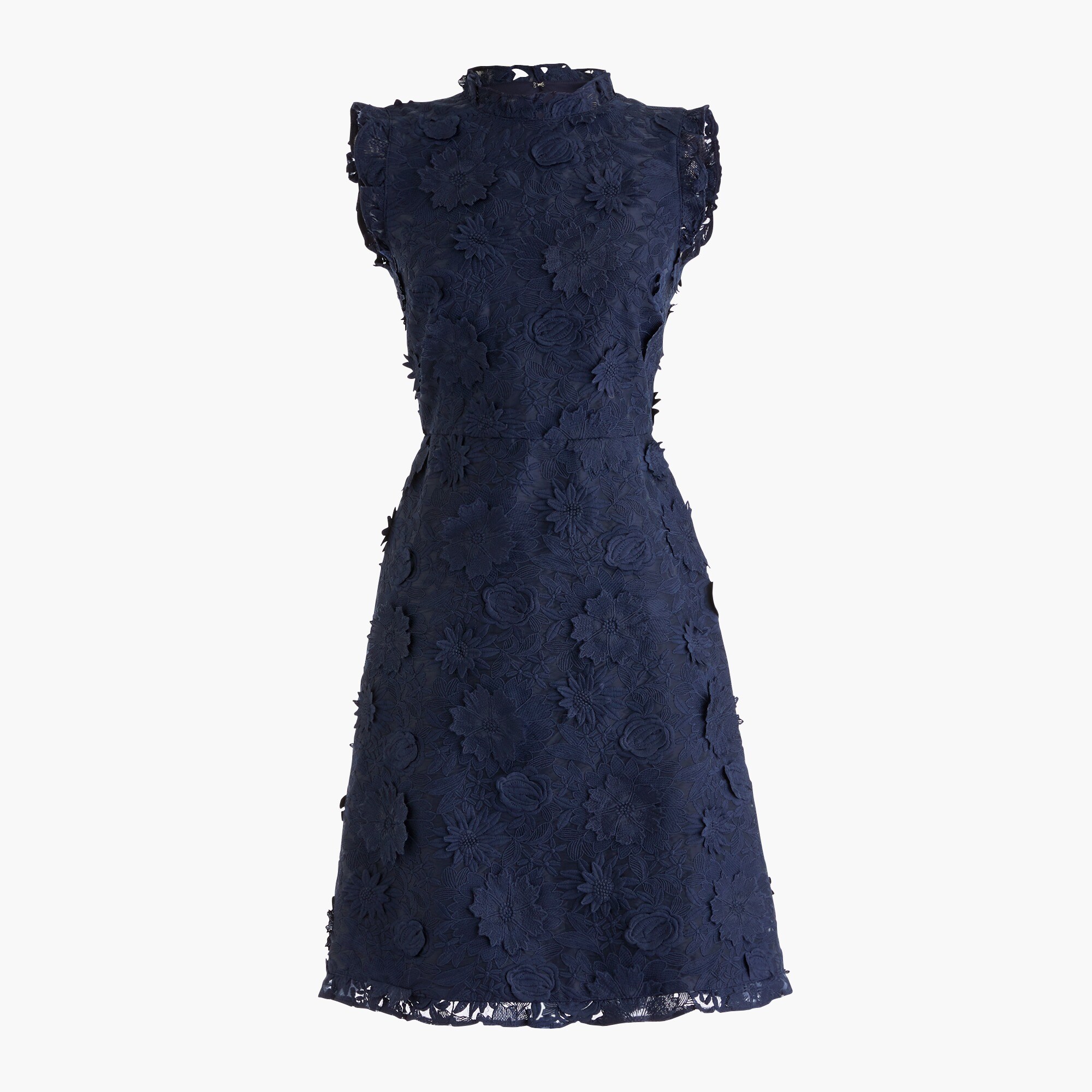 J.Crew Aline Dress With Lace Floral Appliqués