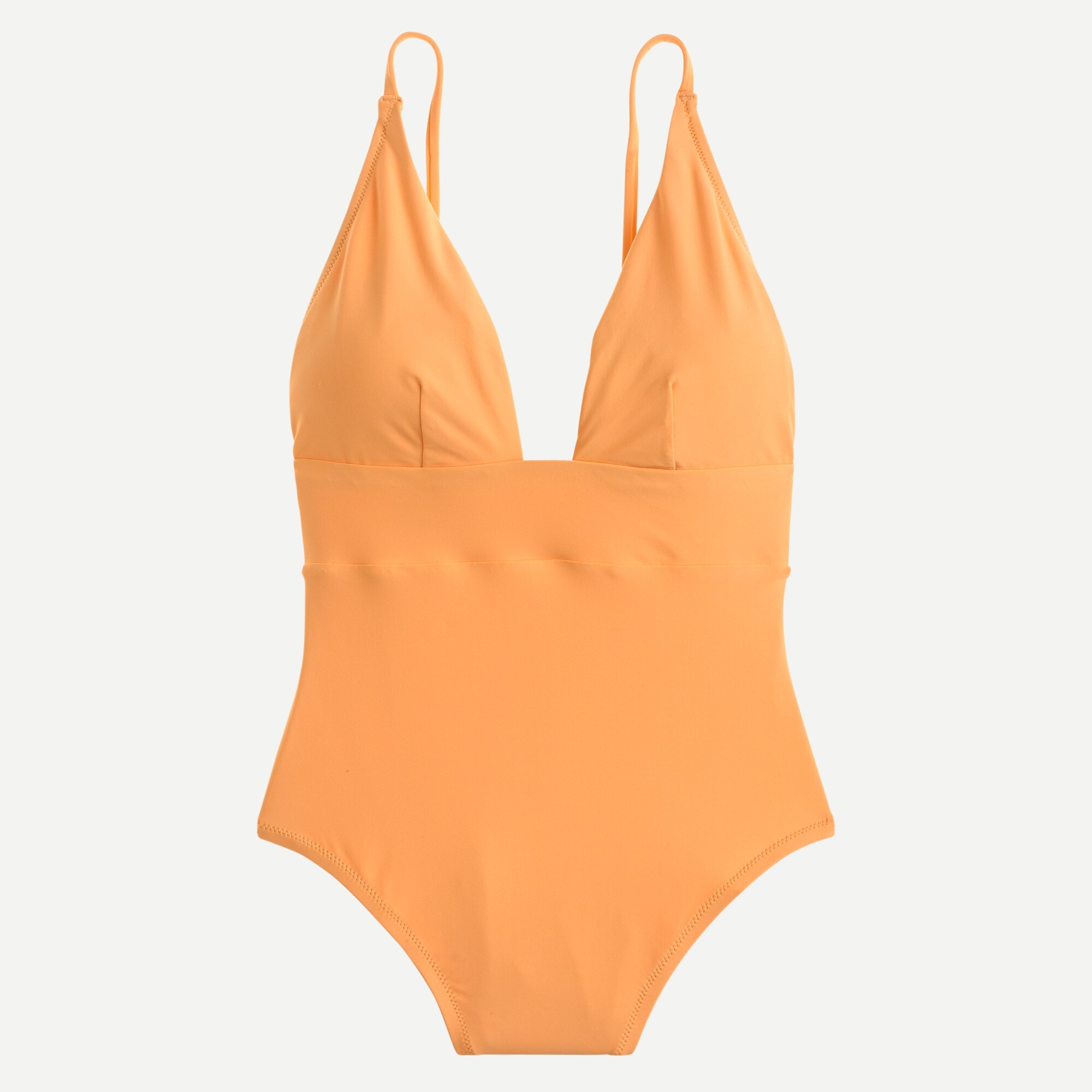 Deep V-neck french one-piece swimsuit