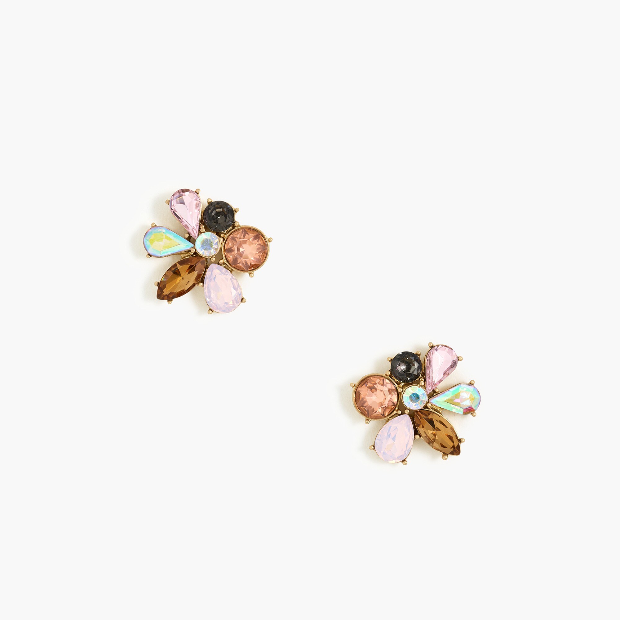 Crystal cluster earrings