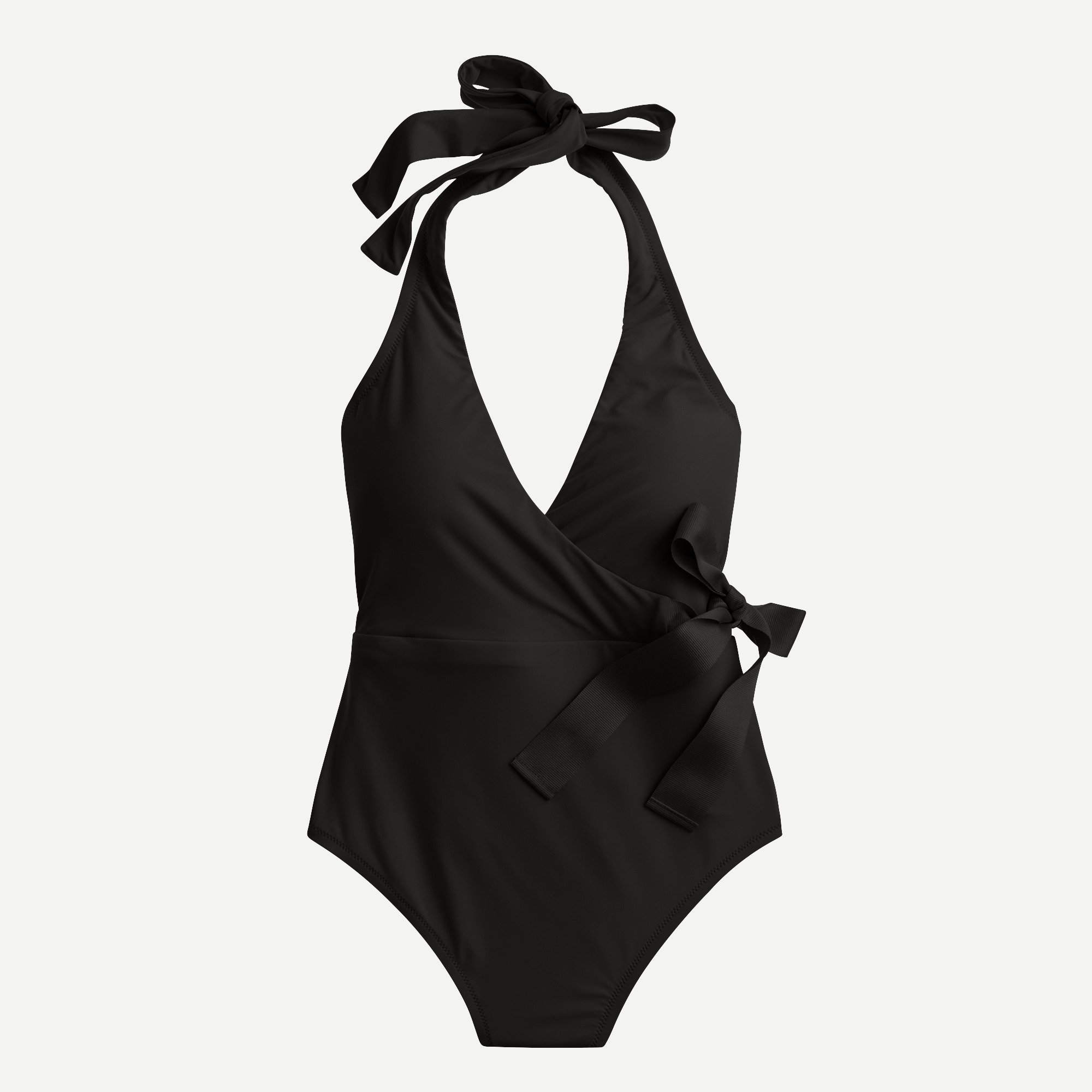J.Crew: Halter Wrap One-piece Swimsuit For Women