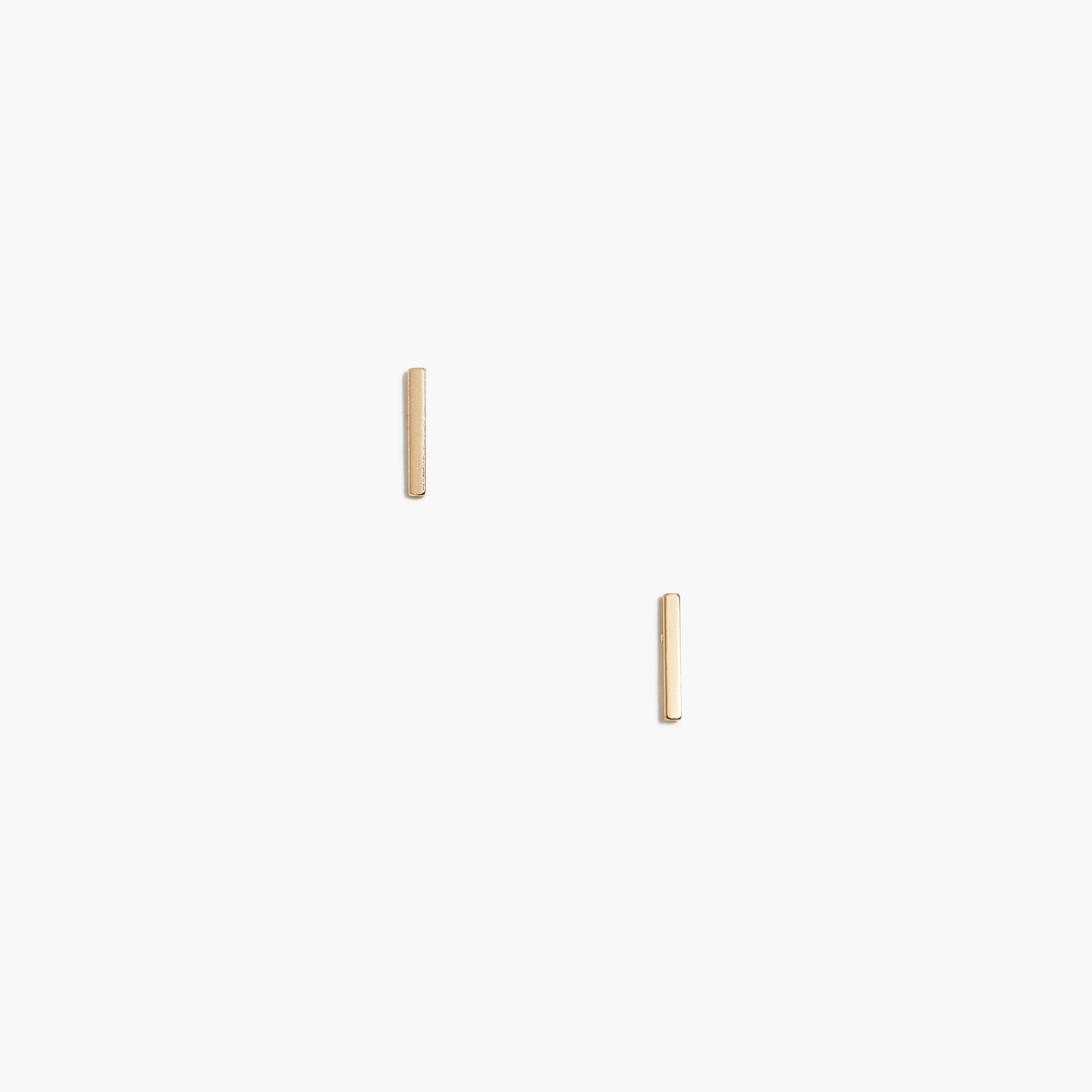 Bar stud earrings