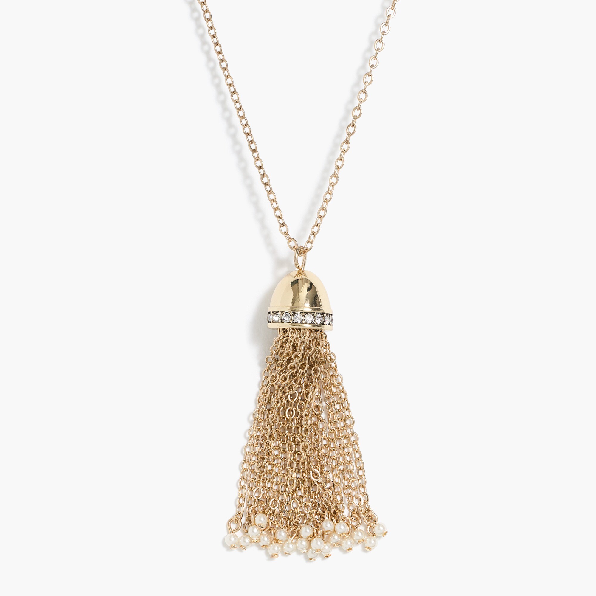 Pearl and tassel necklace