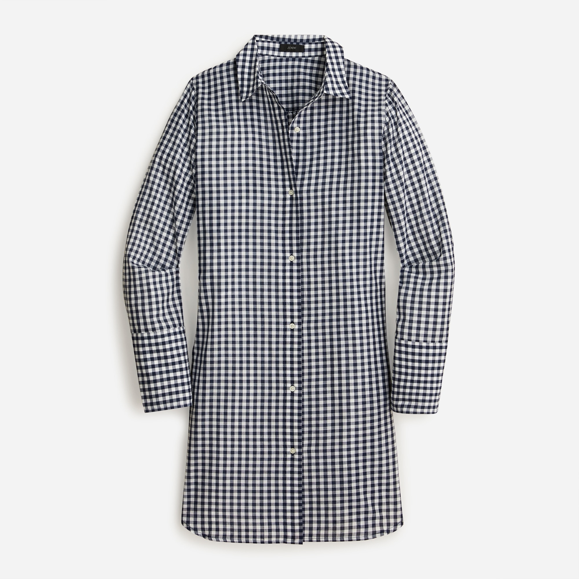 J.Crew Cotton Voile Beach Shirt In Gingham For Women