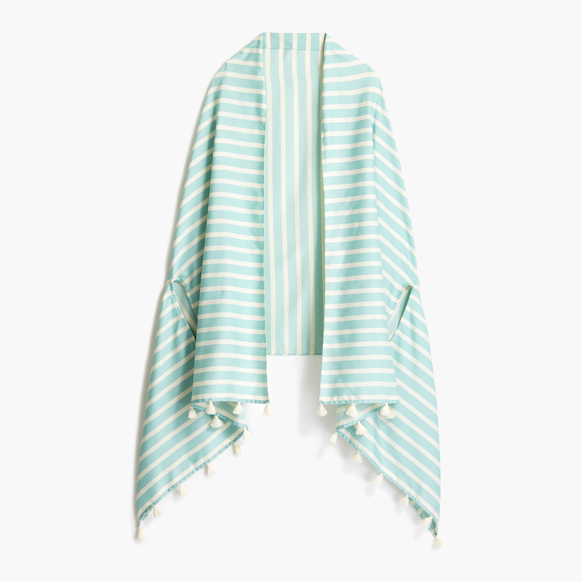 Lightweight cape-scarf with tassels