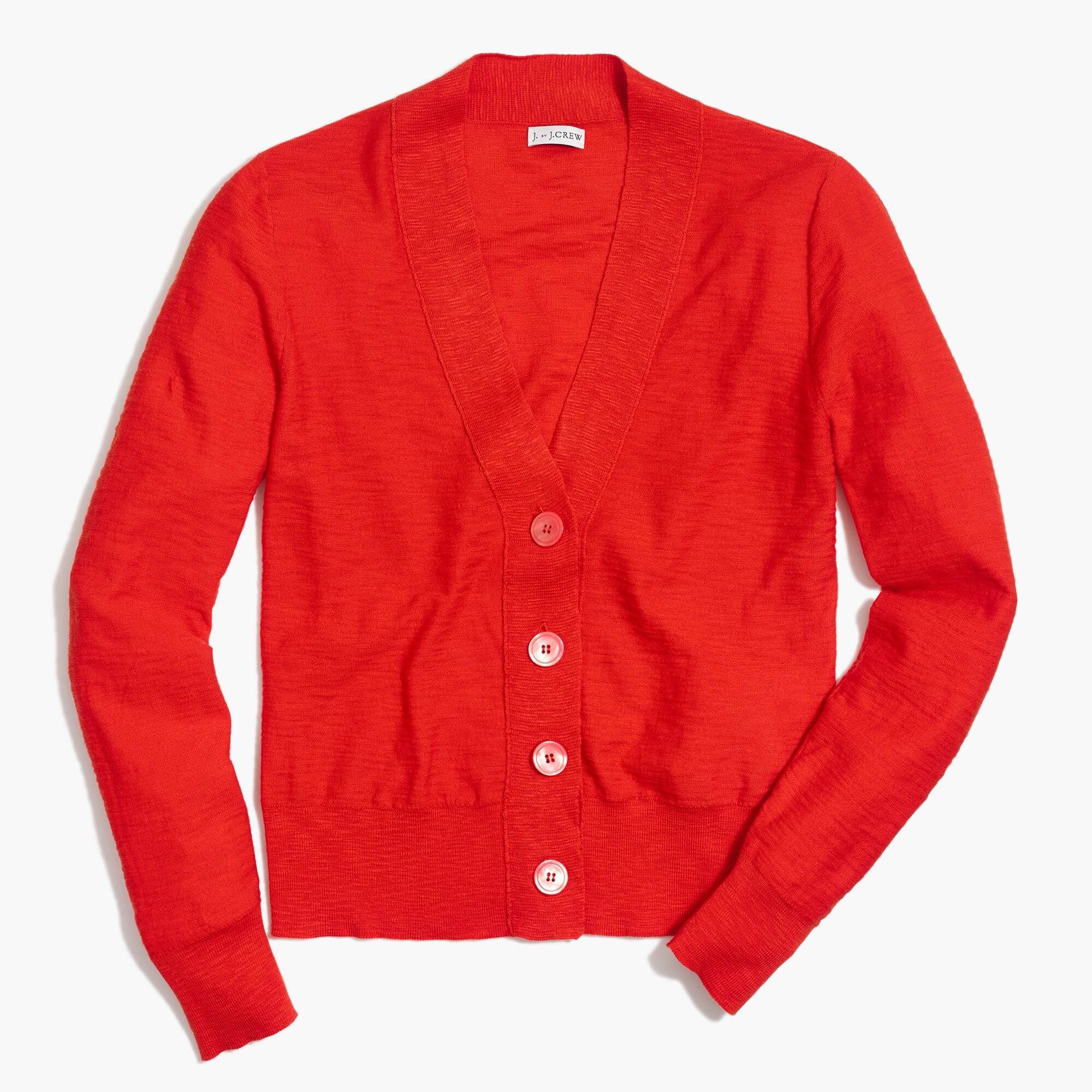 v-neck slub cotton cardigan for women