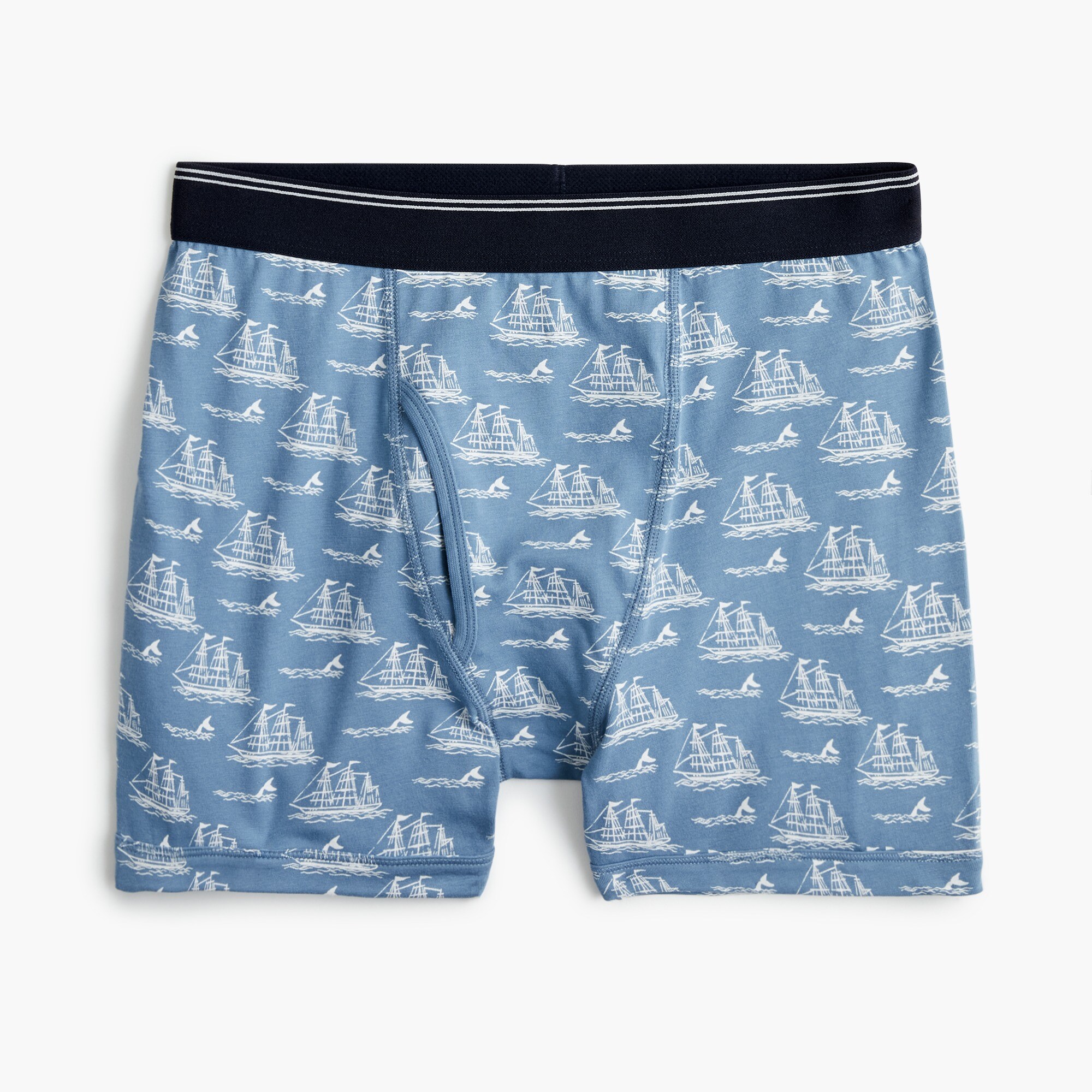 mens Stretch whaling print boxer briefs