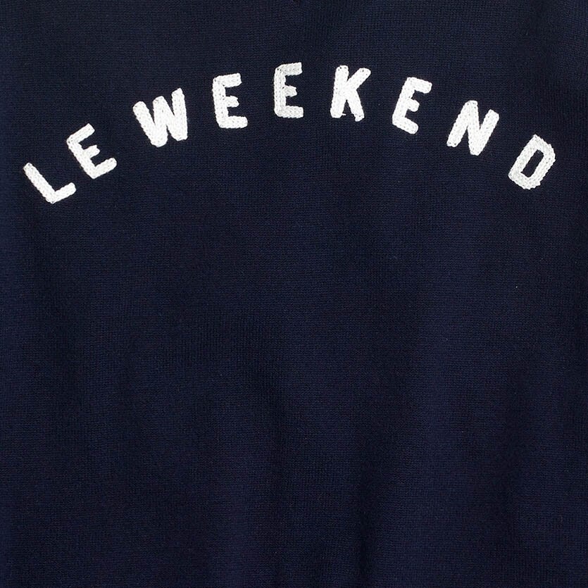 "Le weekend" sweater NAVY MARINE SALT factory: "le weekend" sweater for women