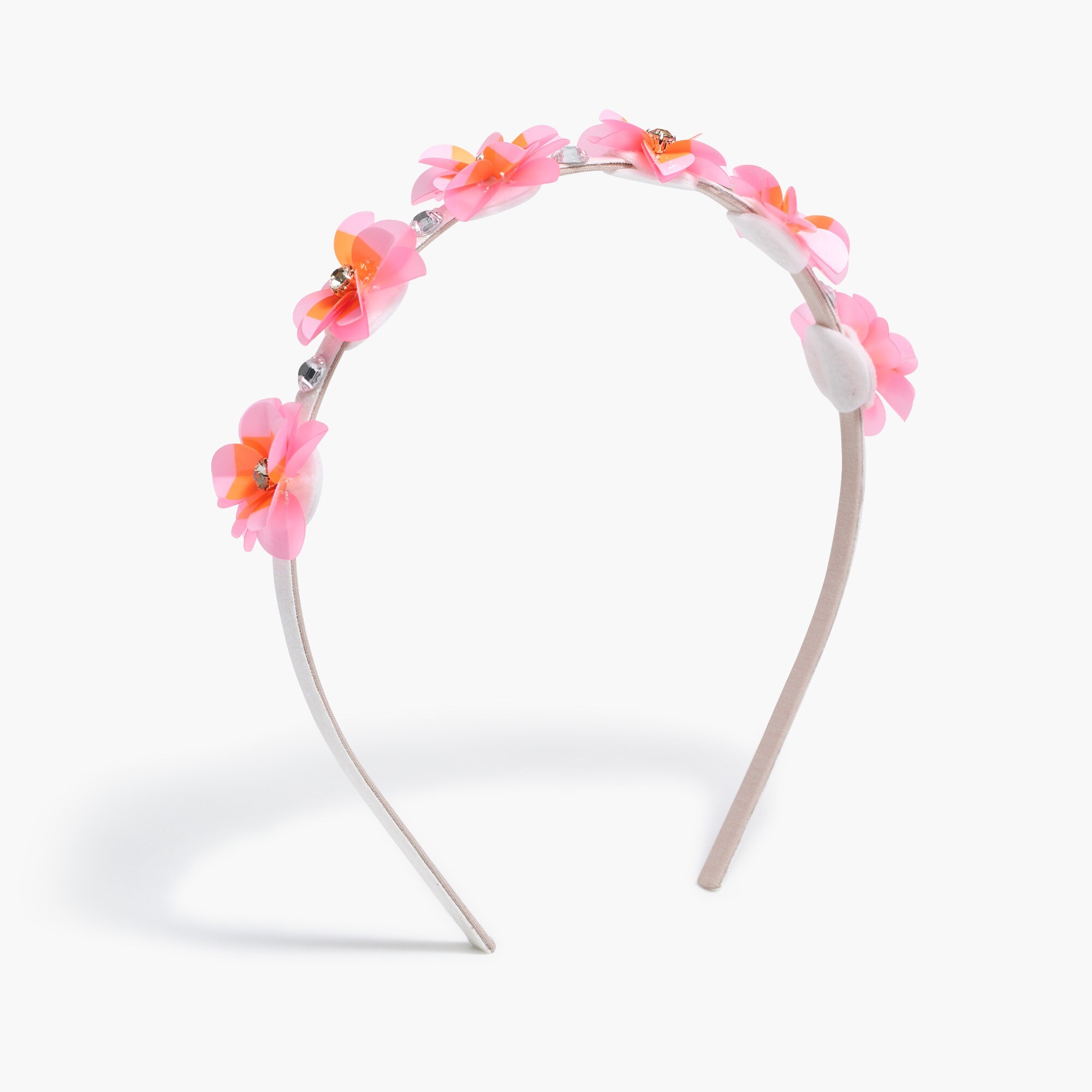 Girls' sparkly flower headband