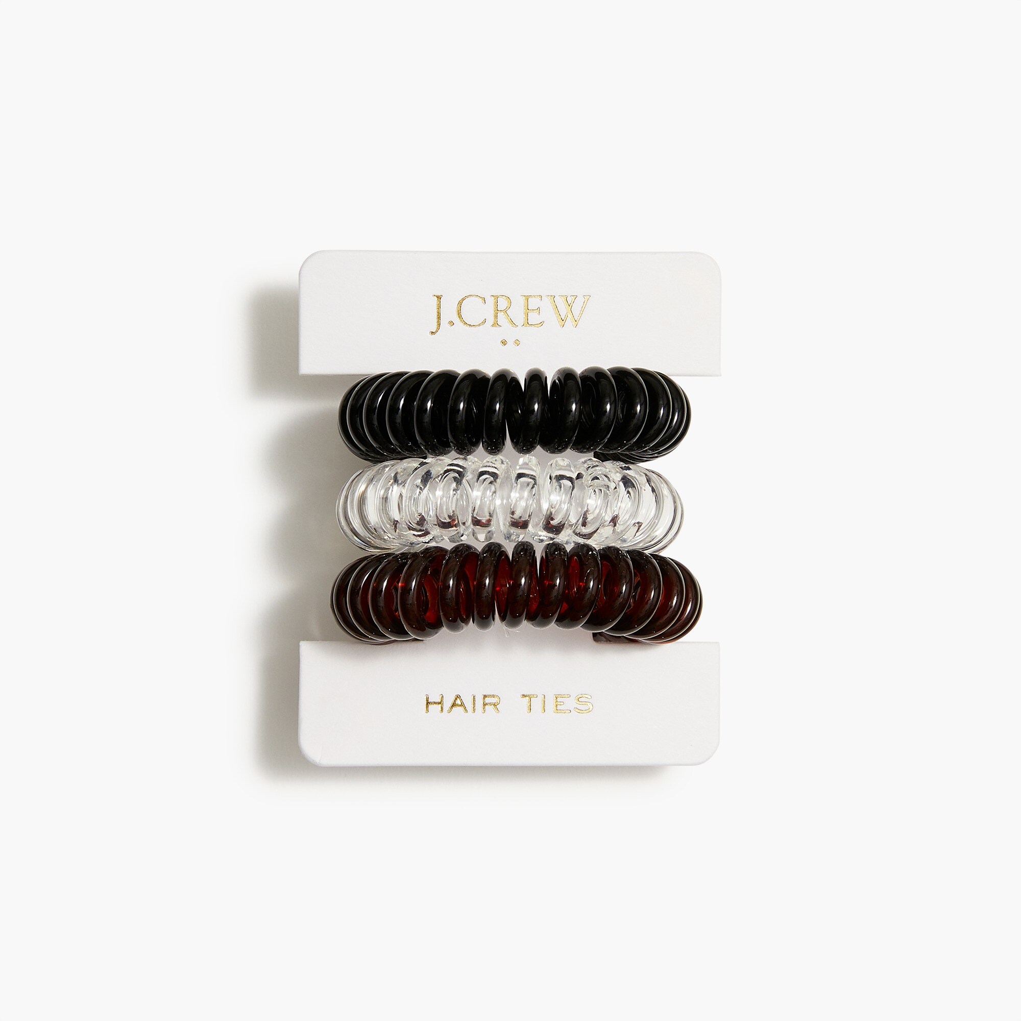 womens Spiral hair ties set-of-three