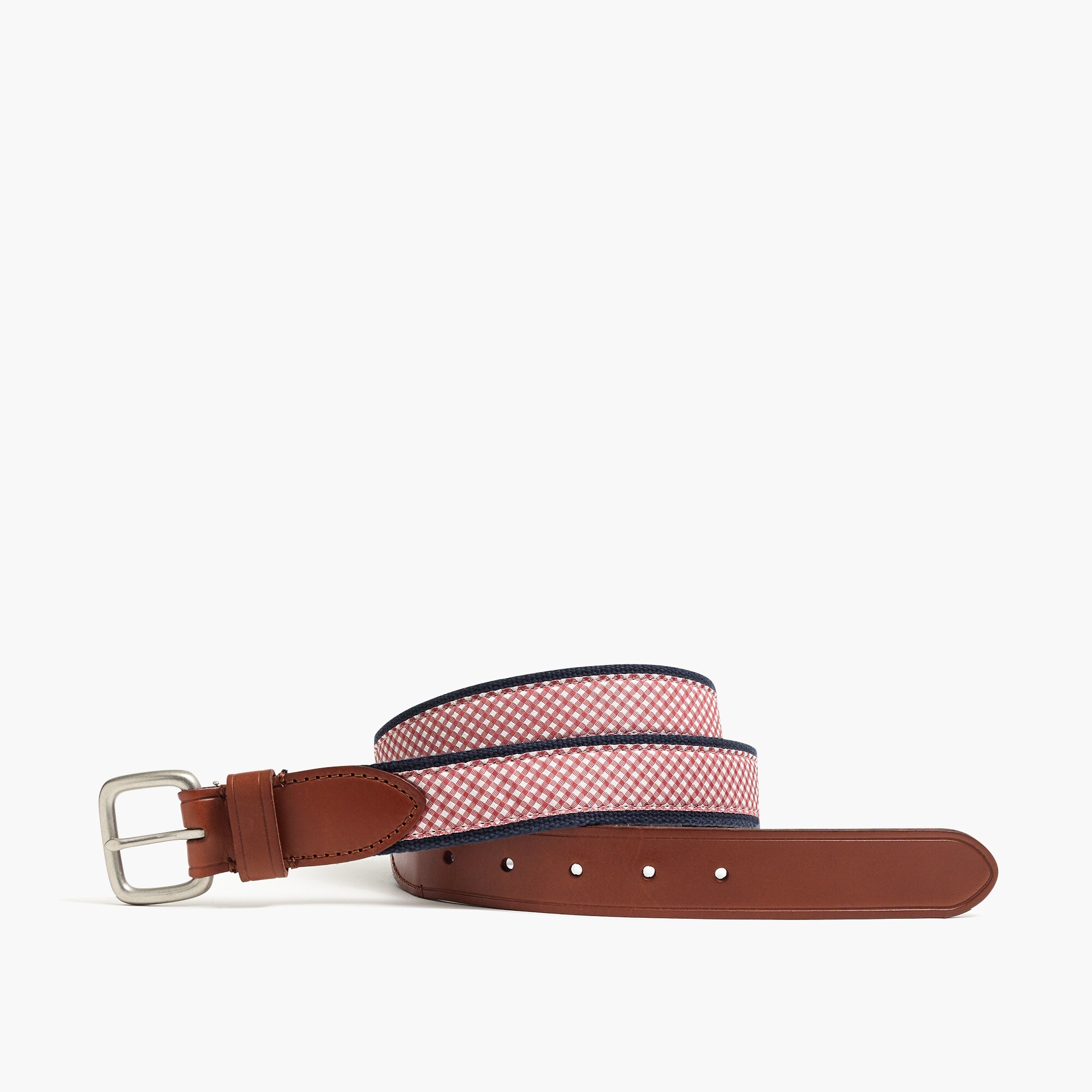 gingham belt for men