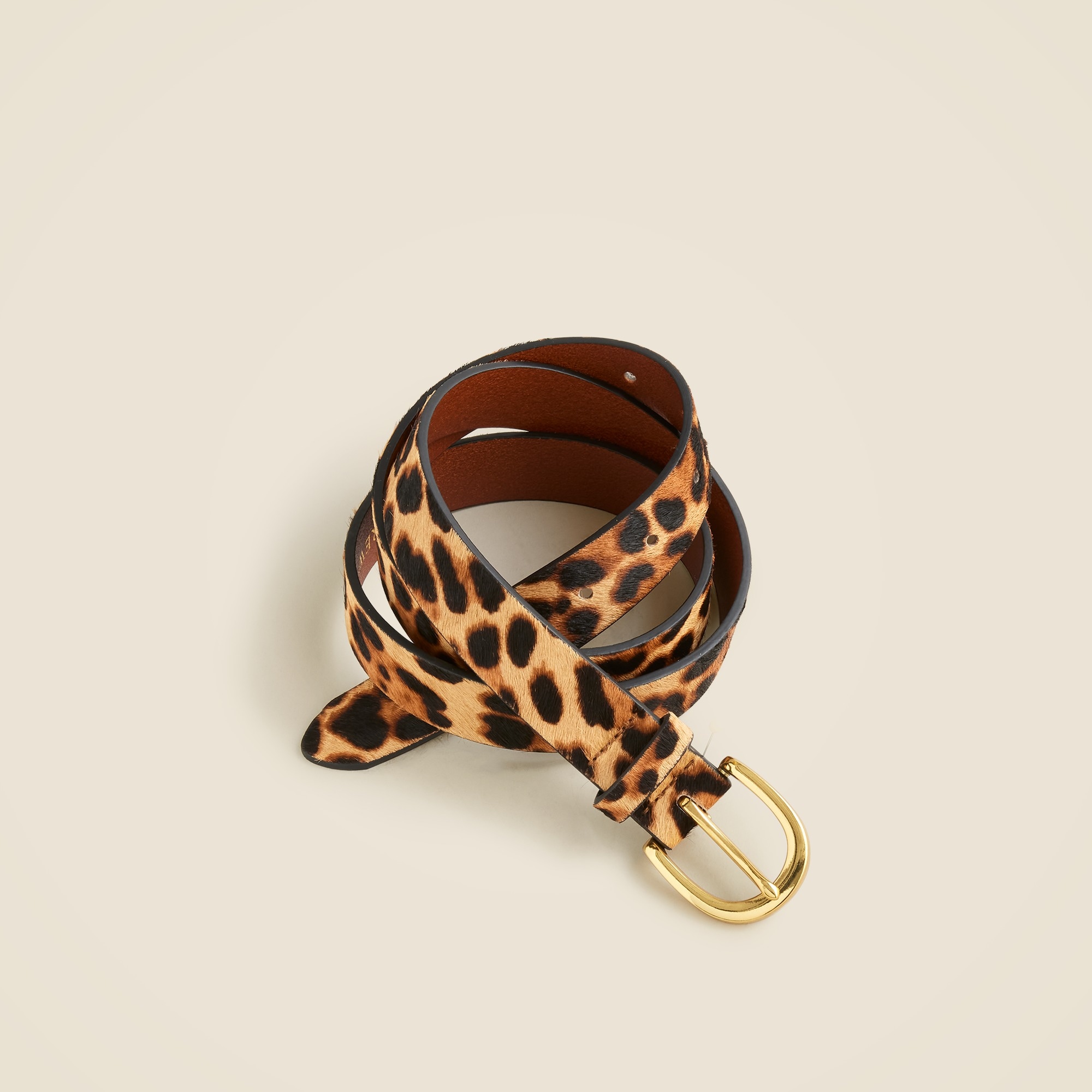 Calvera - Leopard Print Leather Belt