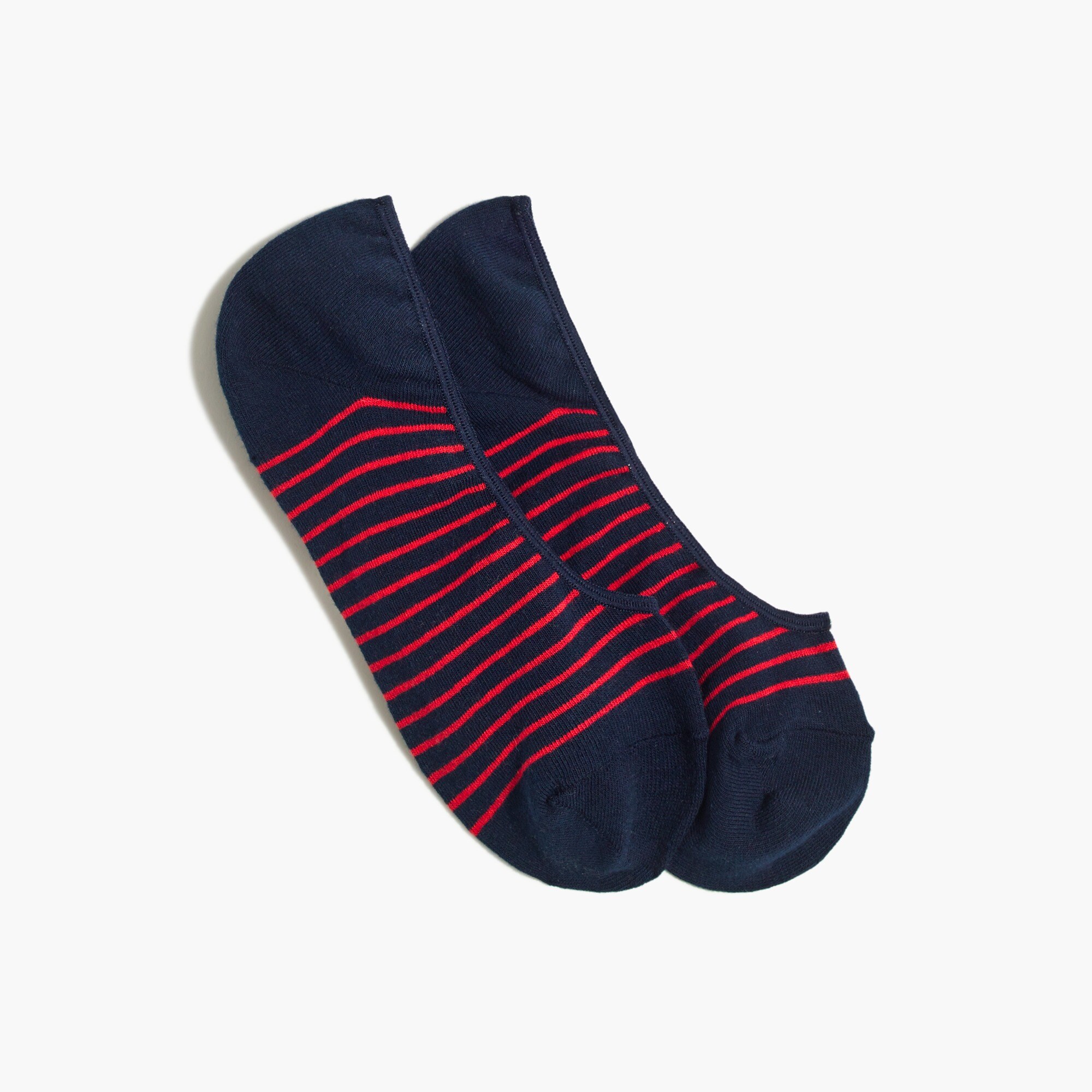 Striped no-show socks
