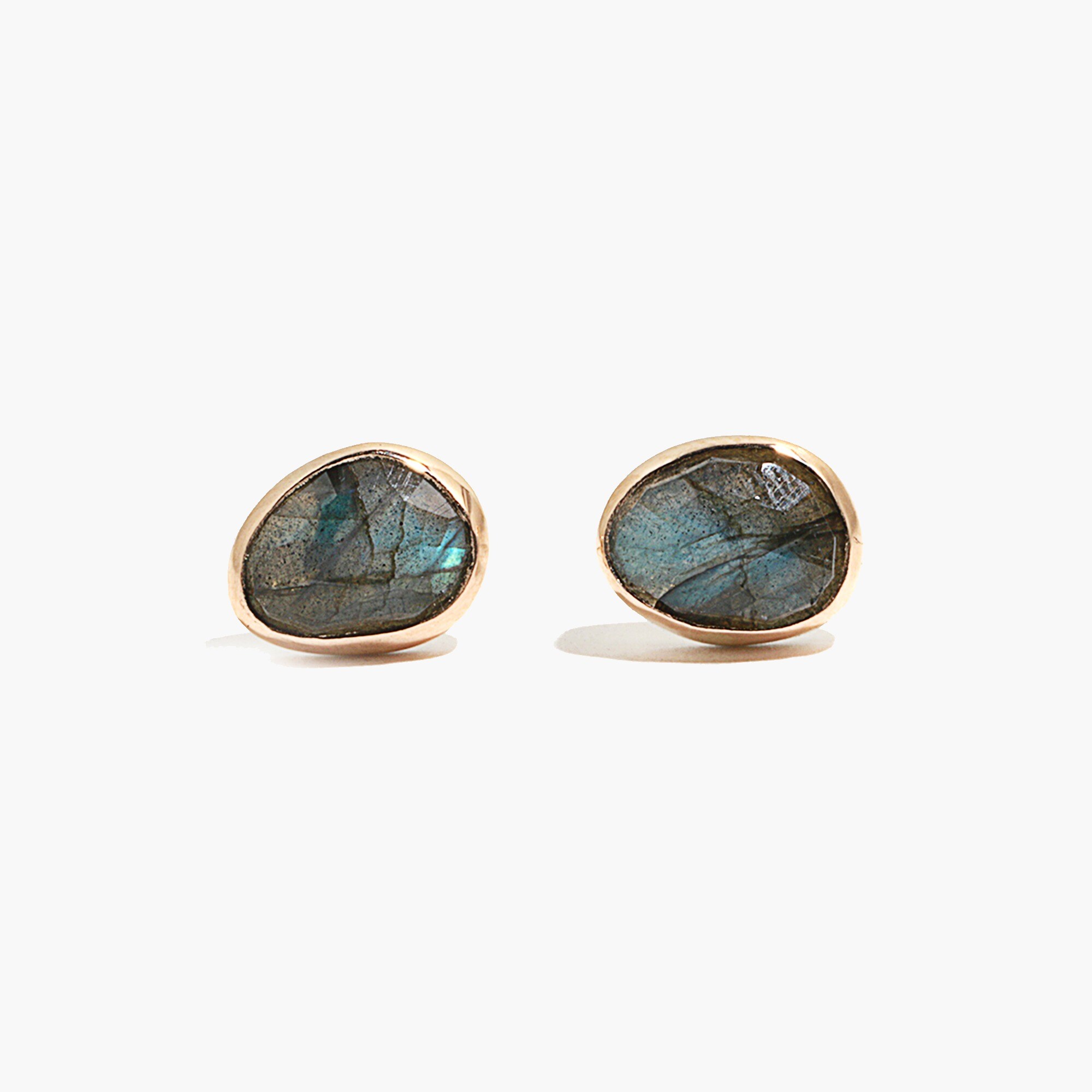 Melissa Joy Manning® bezel set labradorite stud earrings