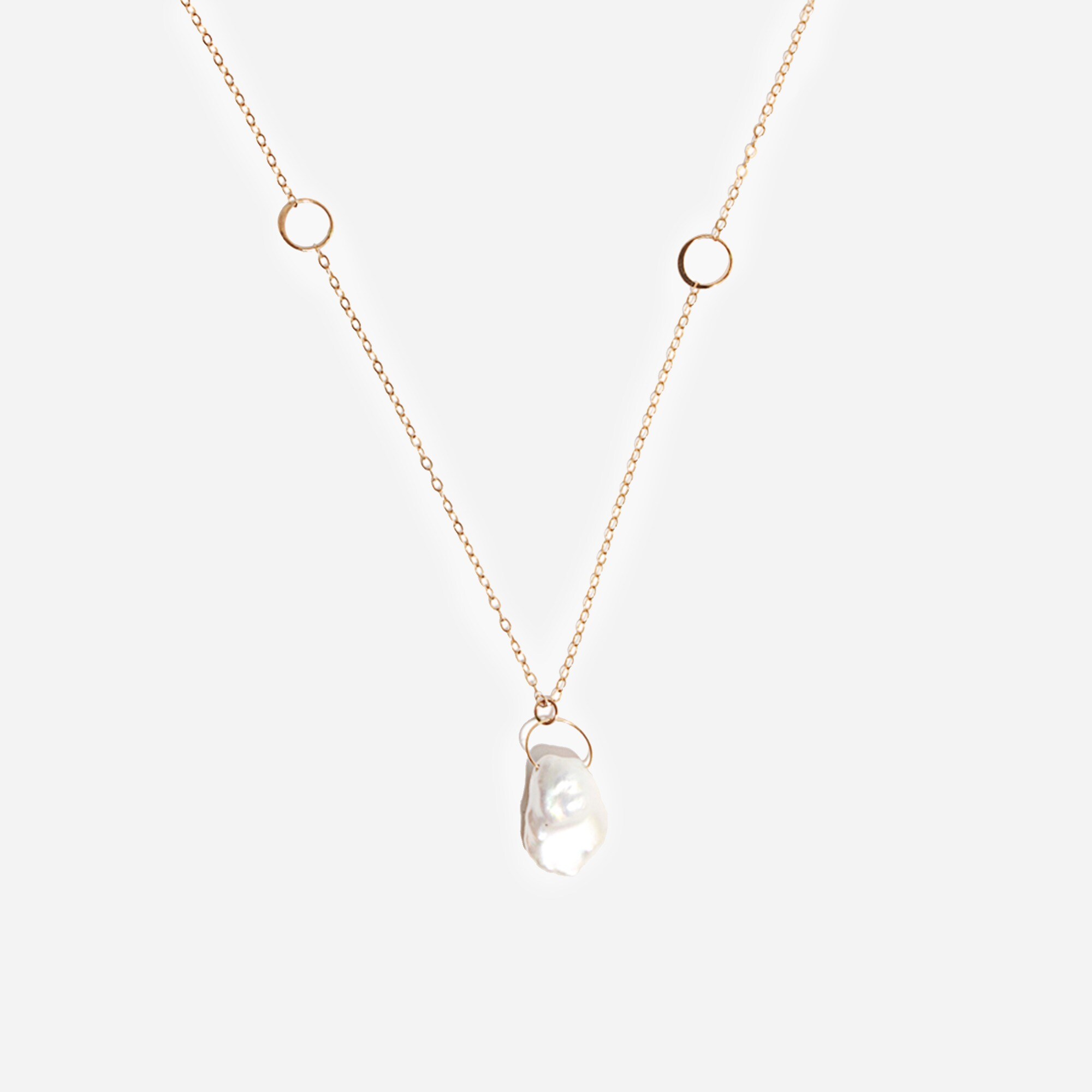 womens Melissa Joy Manning® pearl drop necklace