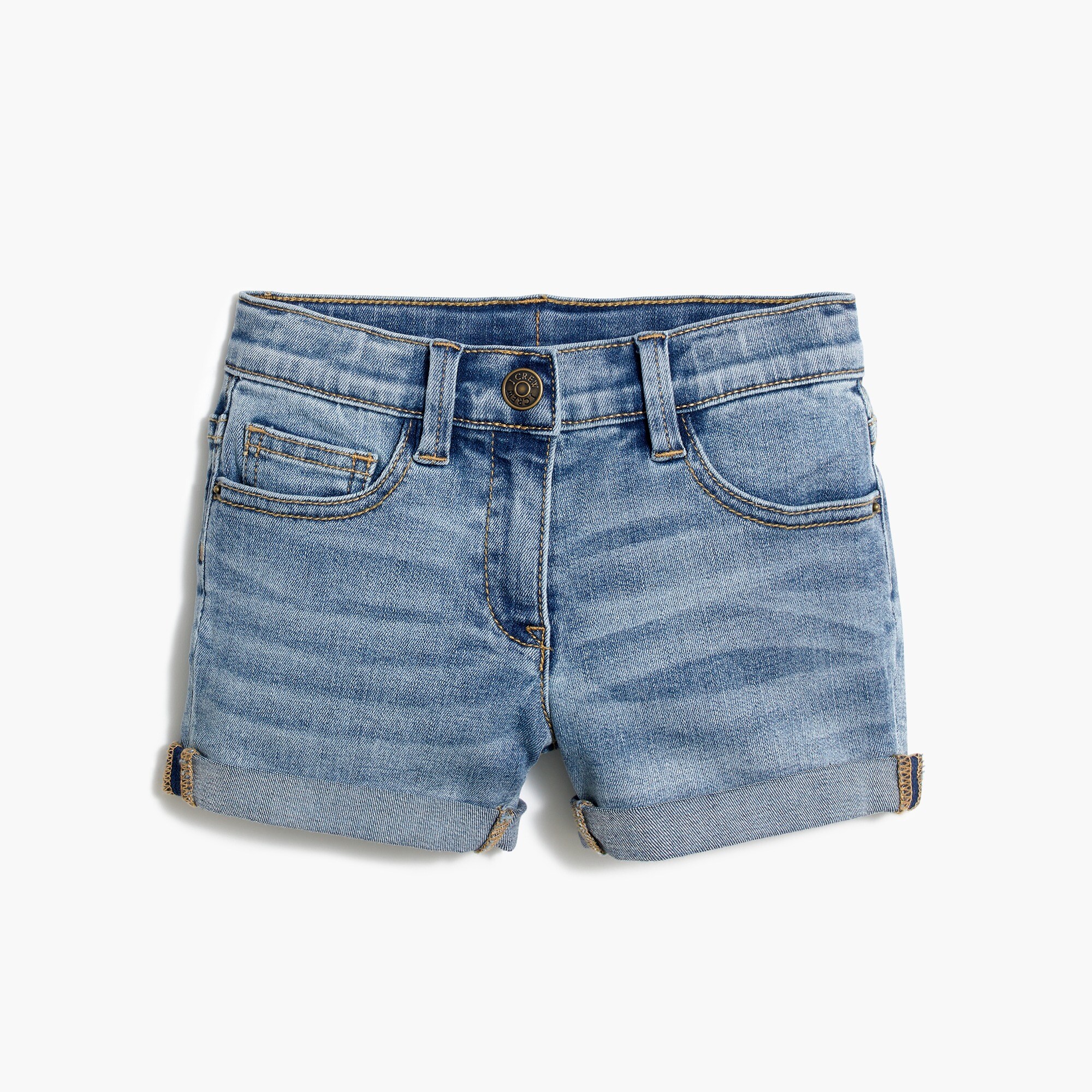 girls' stretch denim short for girls