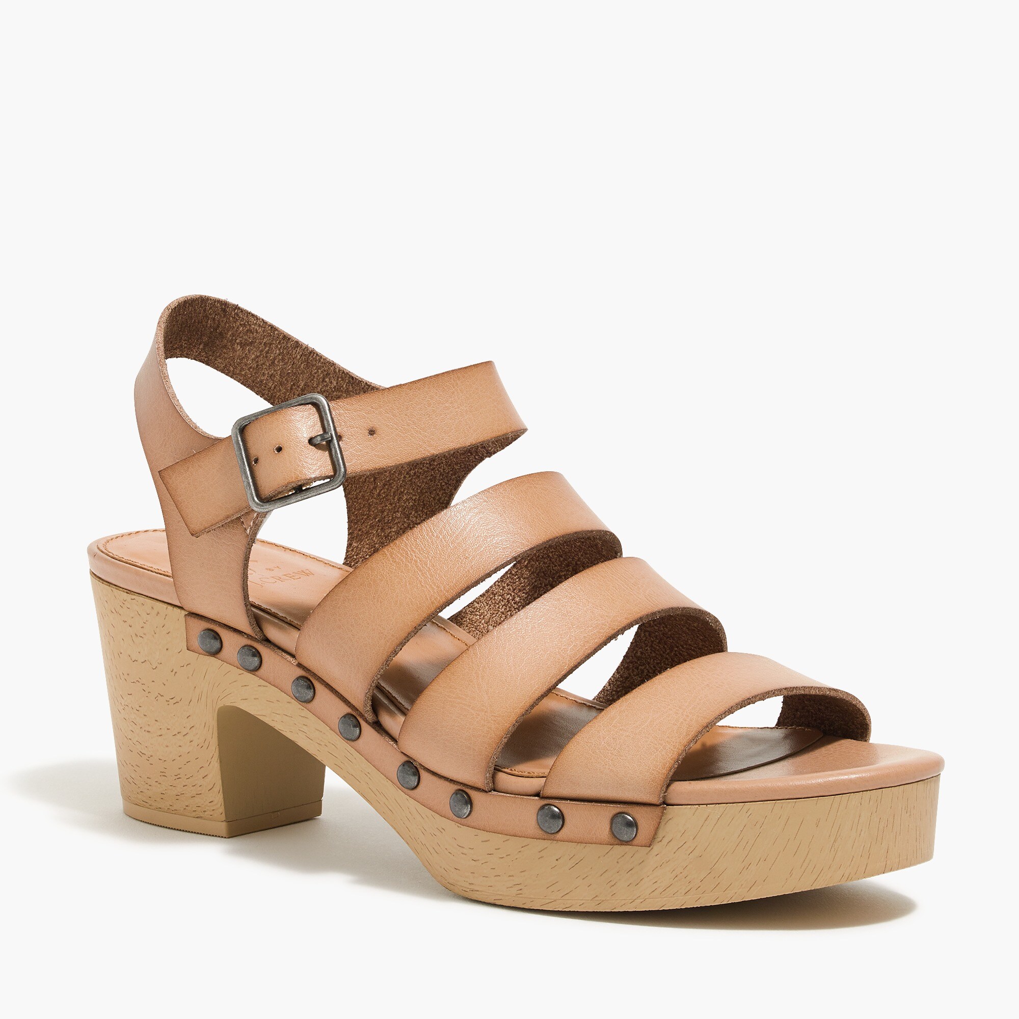Strappy online clog sandals