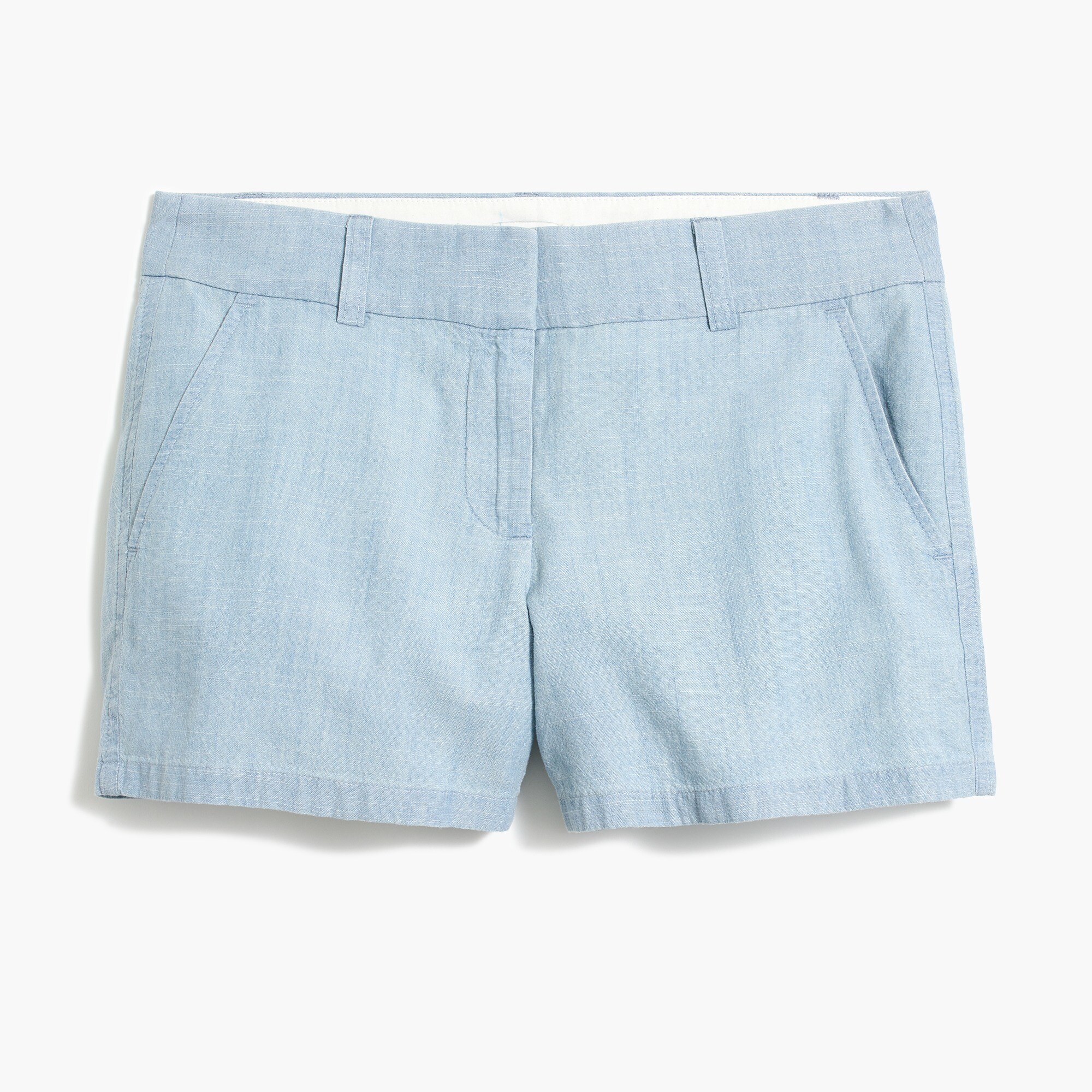 3 1/2" chambray short for women