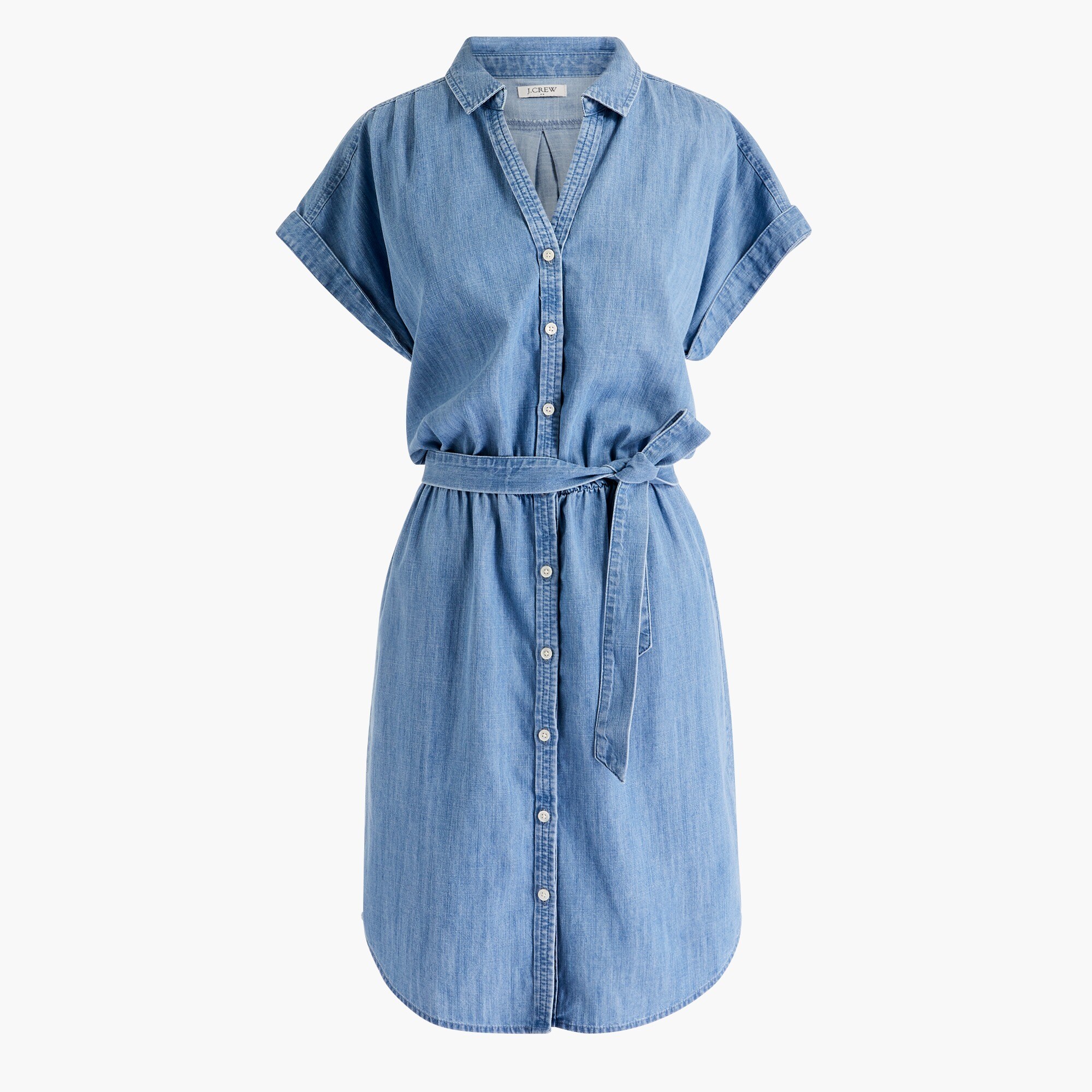button-through shirt-dress for women