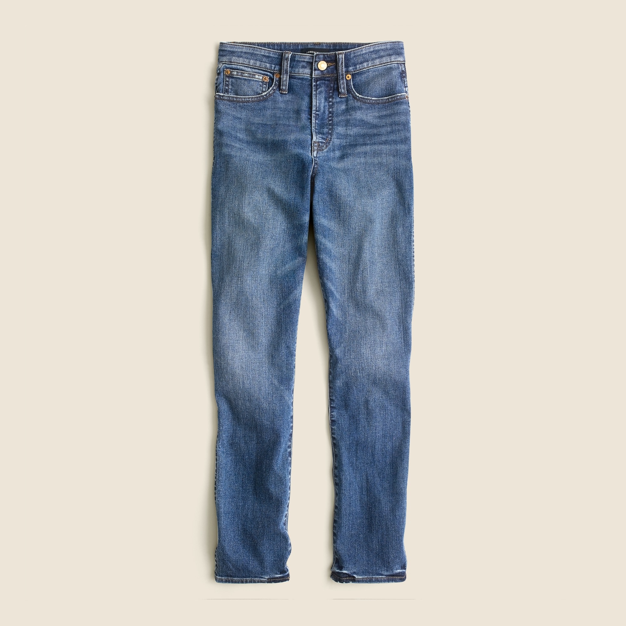 Curvy vintage slim straight jean in Warm Surf wash