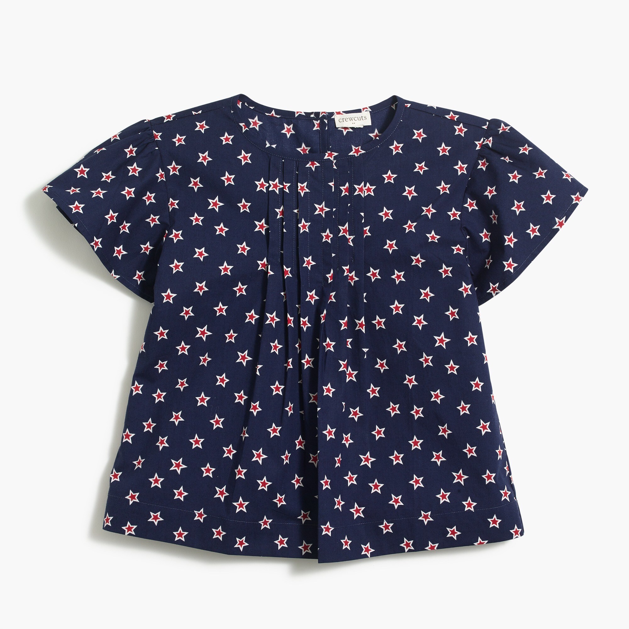 Girls' pleated top