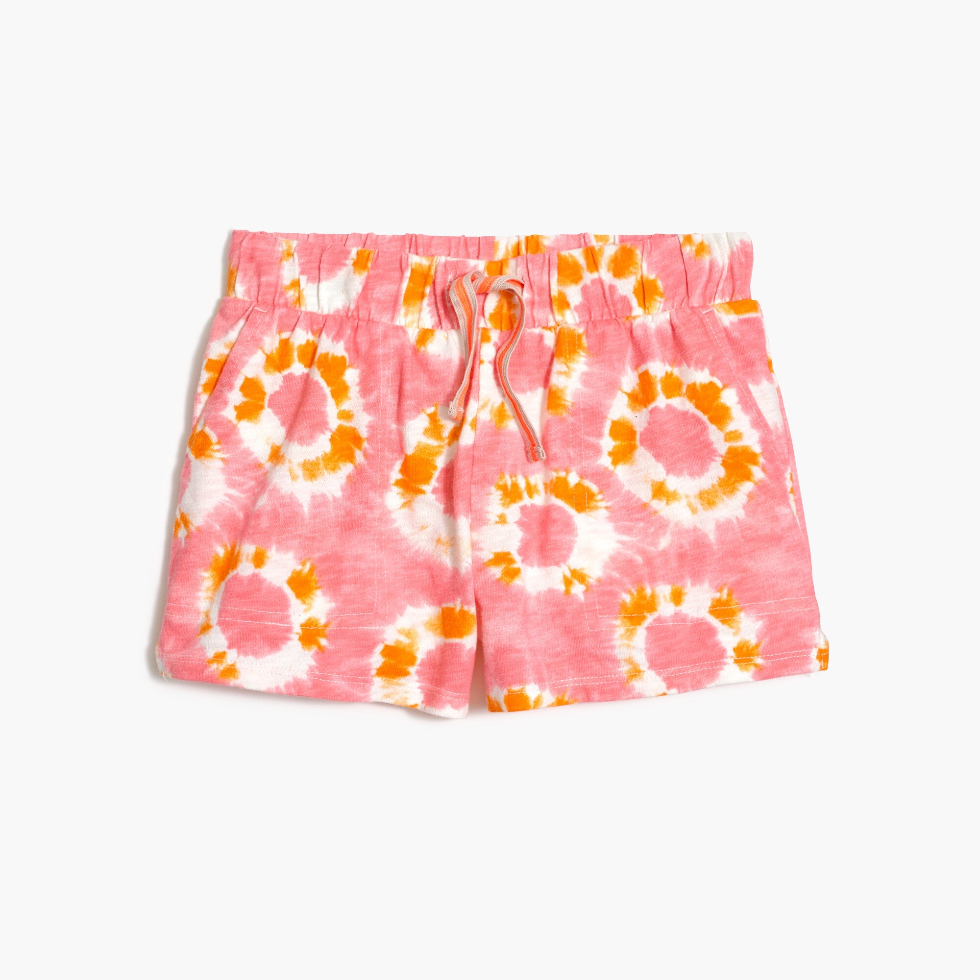 girls' pull-on short in tie-dye for girls