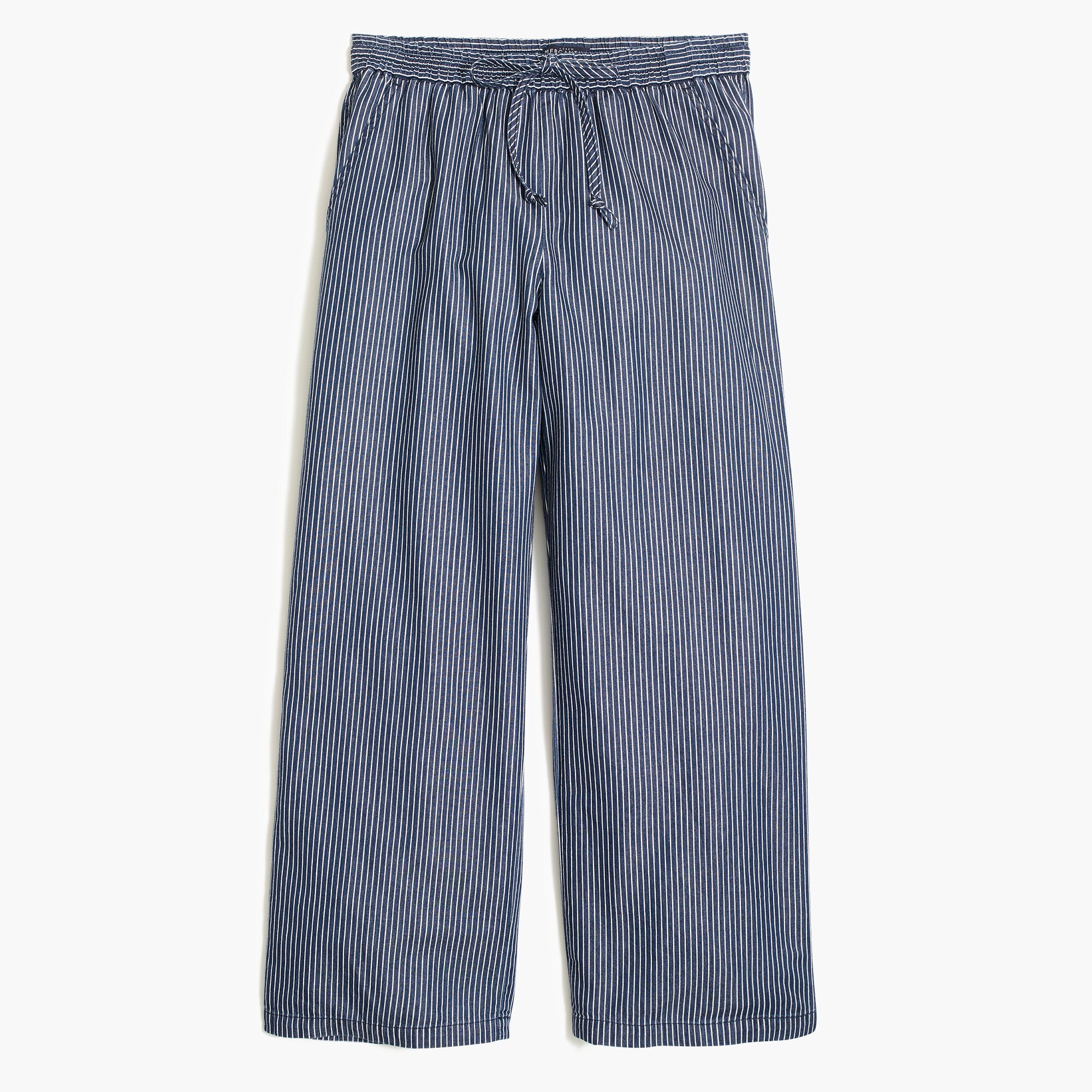 Stripe drawstring pant