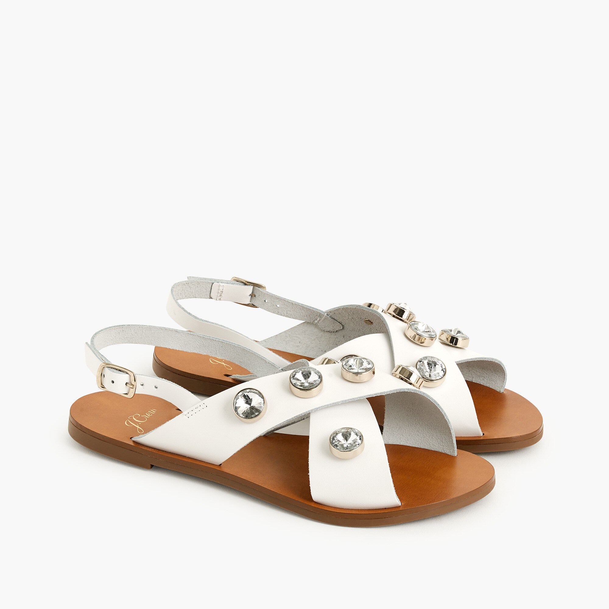 cross strap slingback sandals
